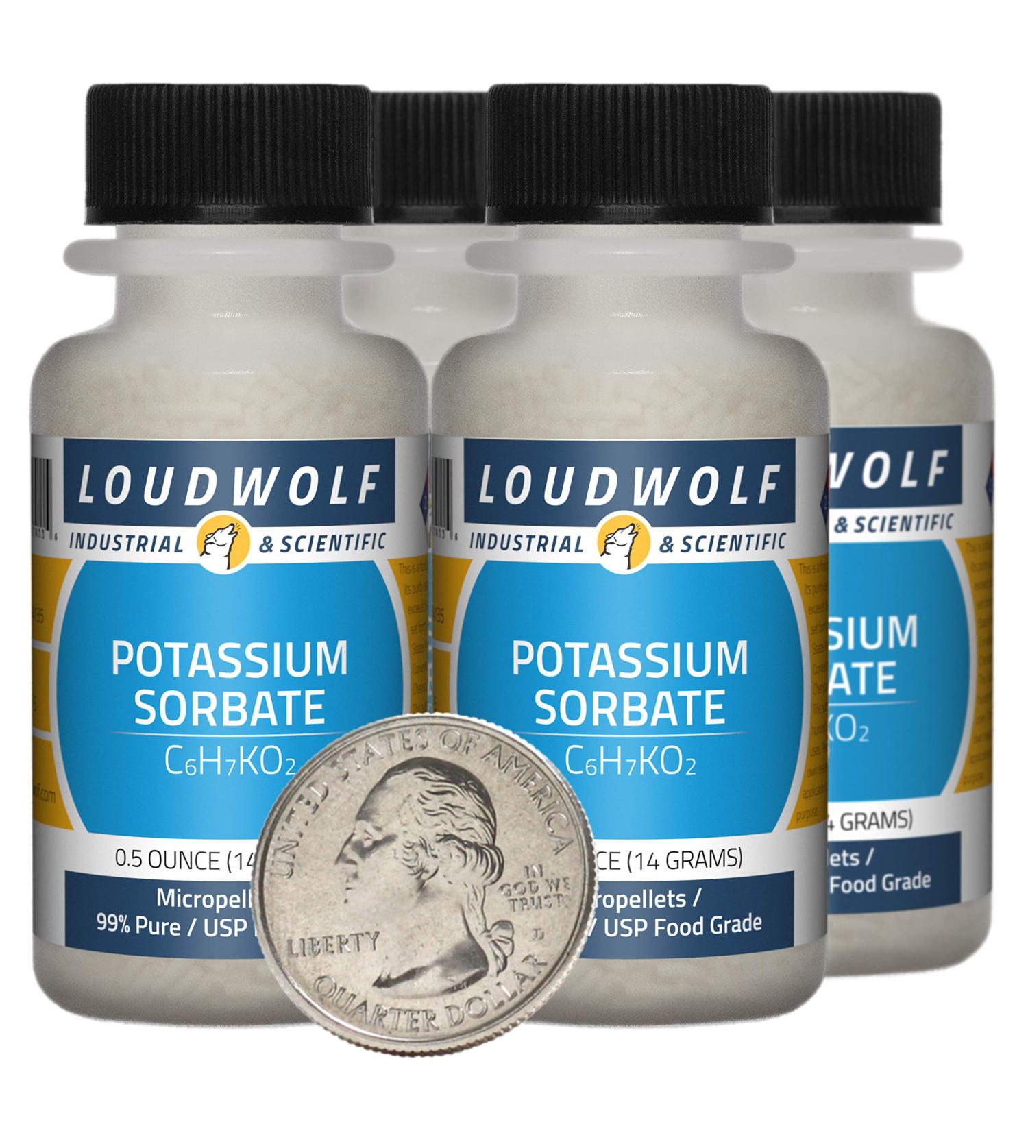 Potassium Sorbate / 2 Ounces / 4 Bottles / 99% Pure USP Food Grade/Micropellets - Buy Online on GoSupps.com