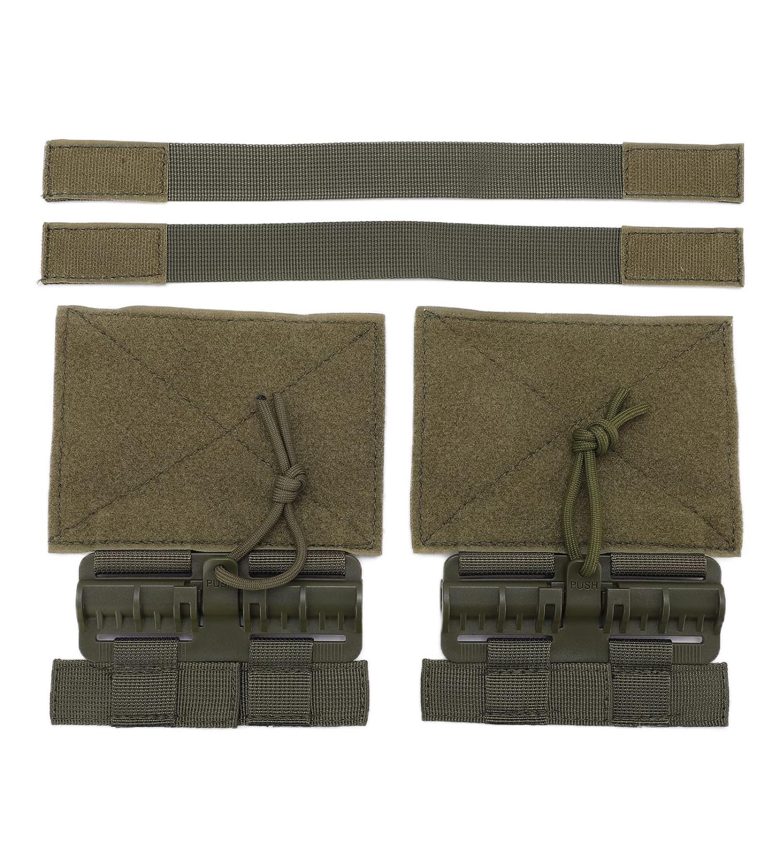 2-Piece Tactical Backpack Accessories - Molle Quick Lock Set & Removal Buckle (Green) | International Shipping - Buy Online on GoSupps.com