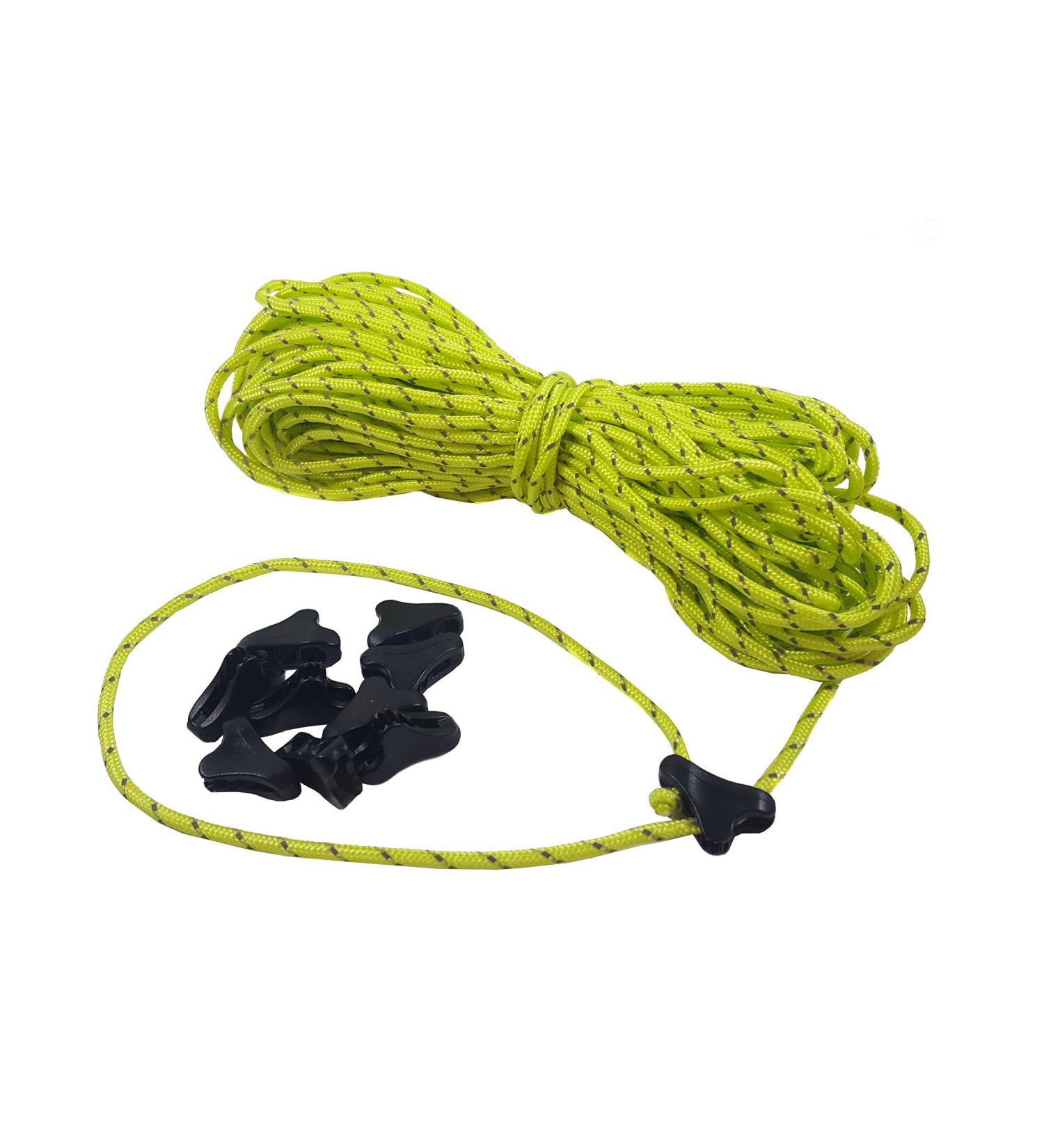 Zephyr Mini Line Lock Guyline Cord Tensioners - Set of 10 - Lime Green - Buy Online on GoSupps.com