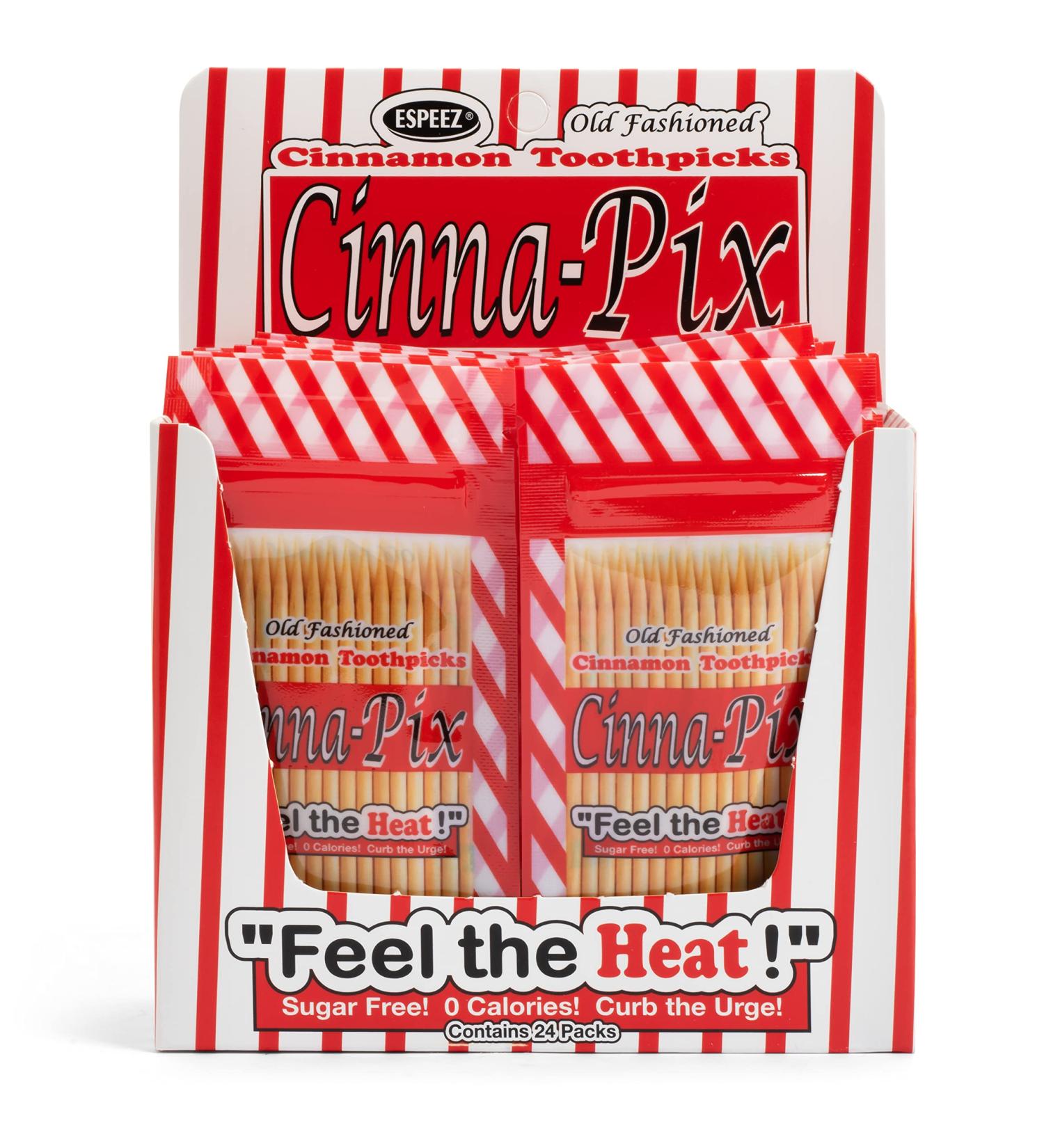 Cinna-Pix Cinnamon Toothpicks 24 Count - Old Fashioned Oral Care Essential - Buy Online on GoSupps.com