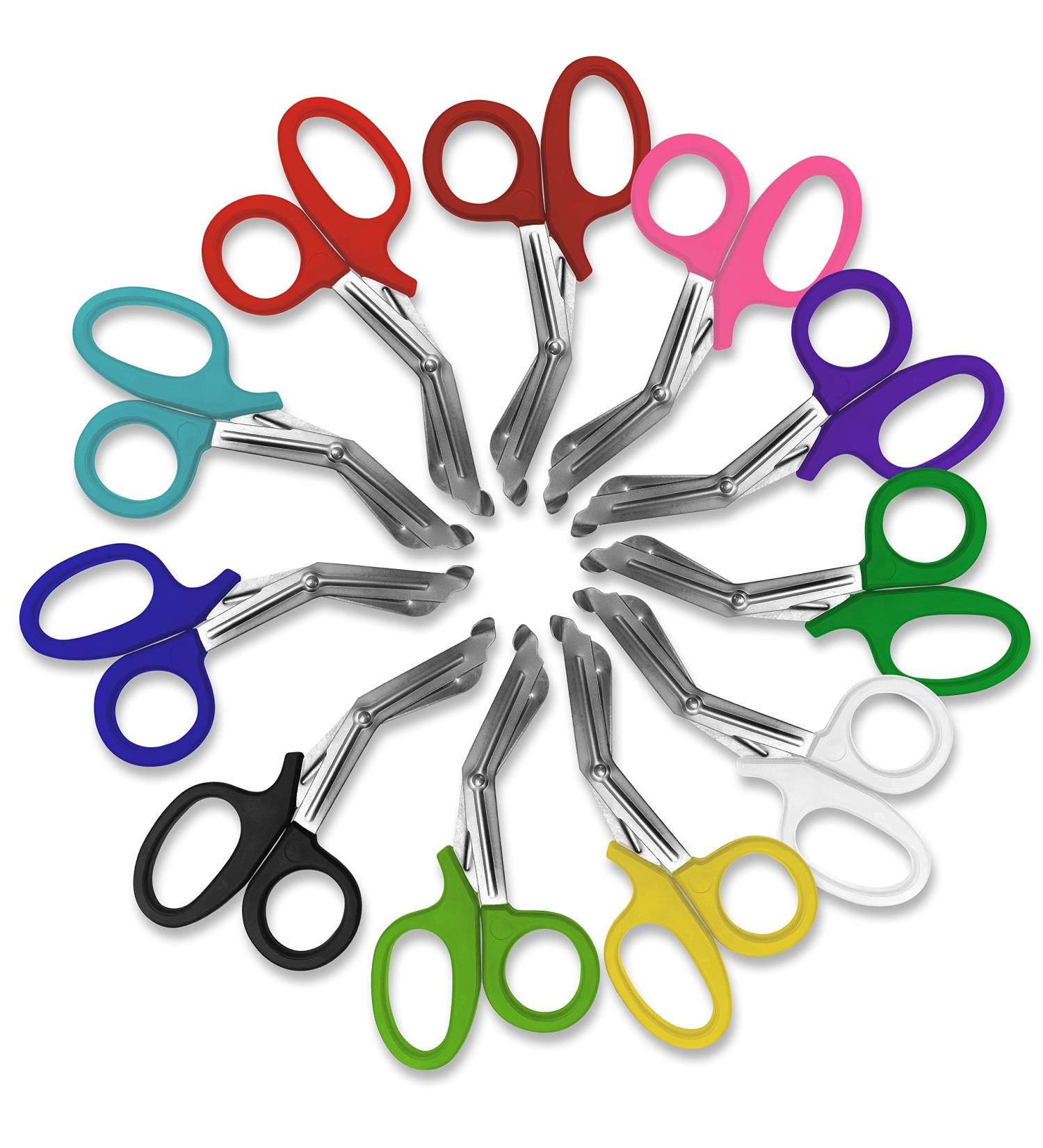 11pcs Heavy Duty EMT Trauma Shears - Rainbow Colors | Ideal for EMS, Nurse, Medic, Police & Firefighter - Cuts Through Anything Easily - Buy Online on GoSupps.com