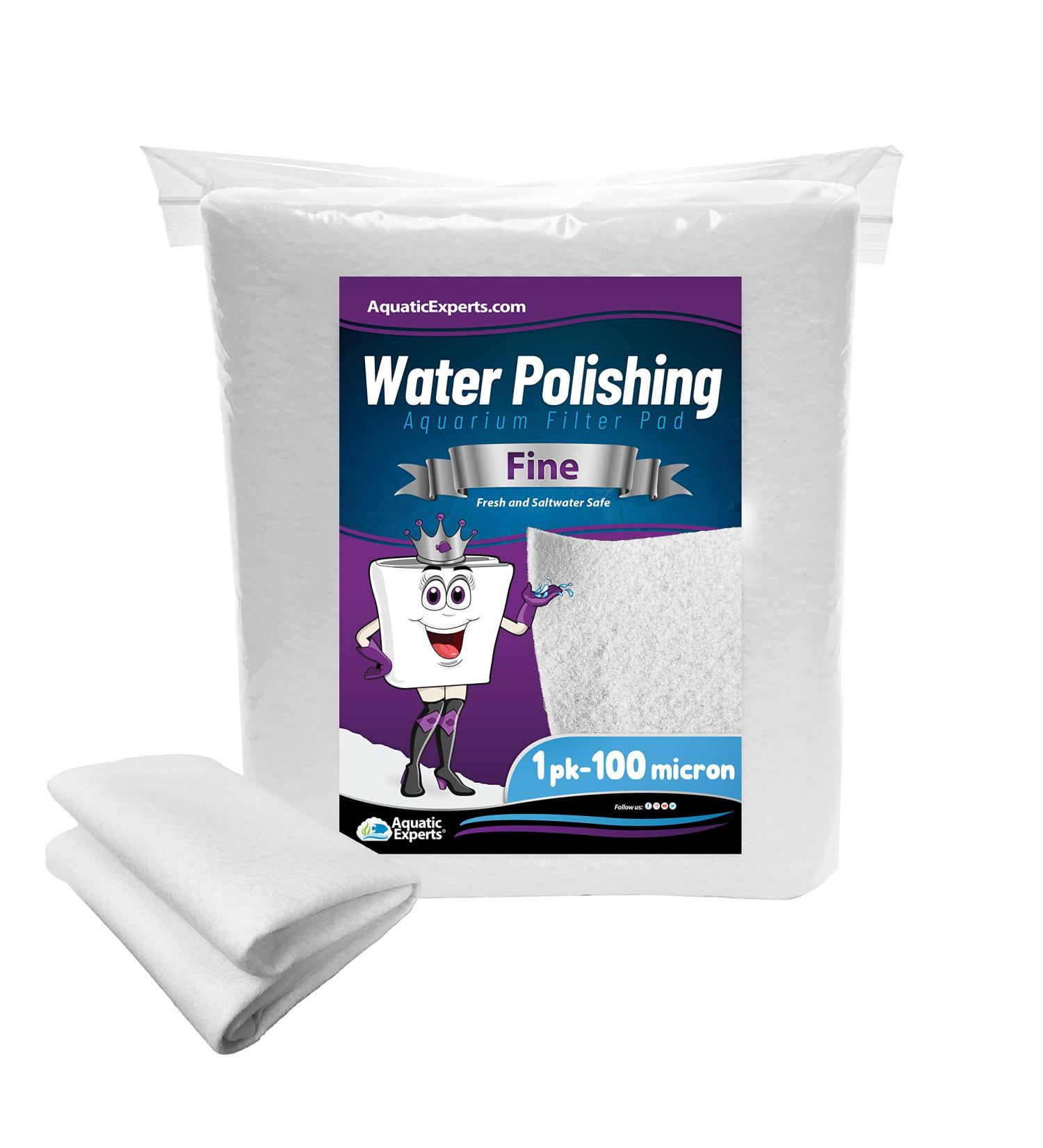 Polishing Filter Pad - Cut to Fit 24x36 - Superior Aquarium Media for Freshwater/Saltwater Tanks - 100 Micron - Made in USA - Buy Online on GoSupps.com
