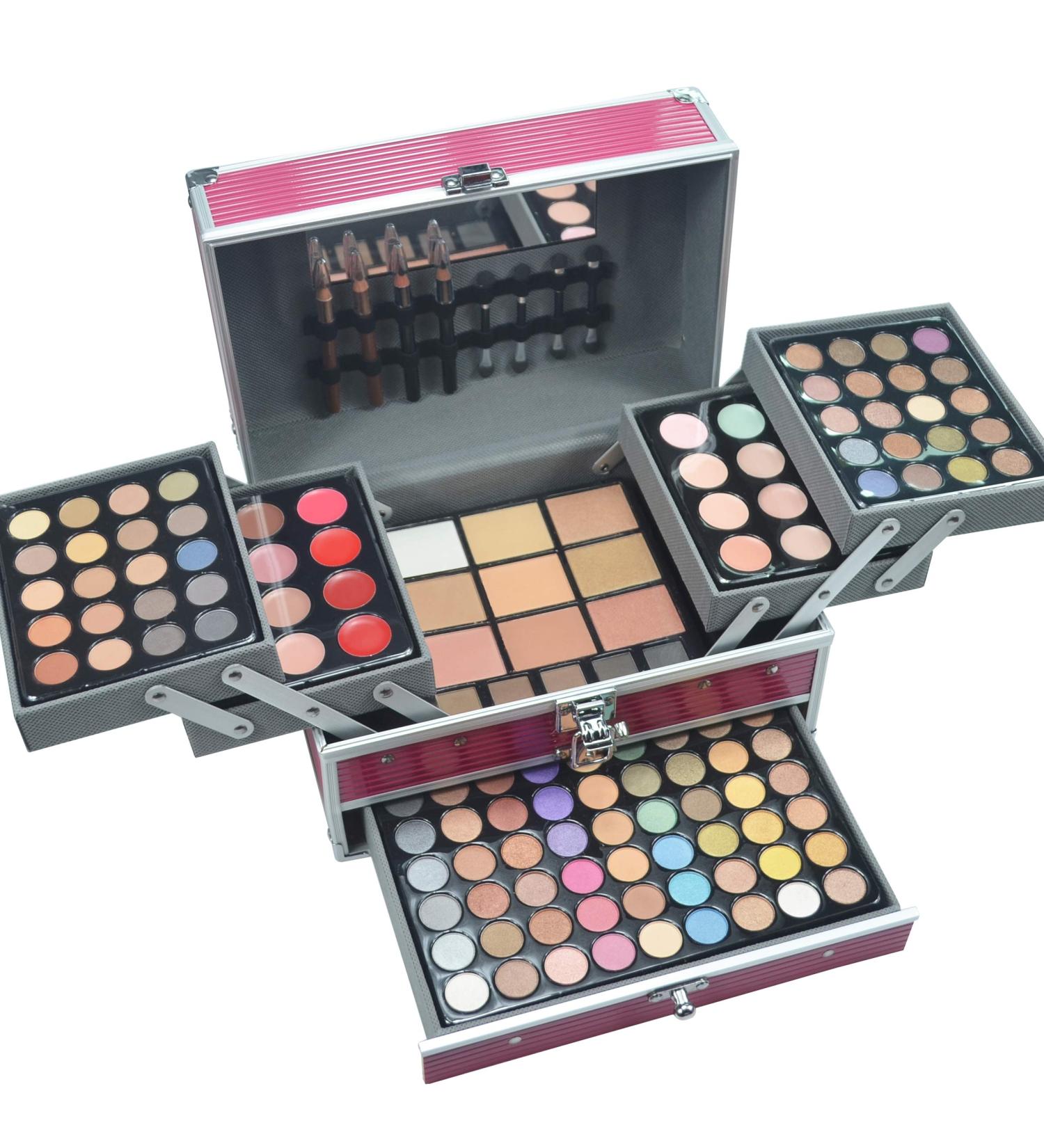 Pure Four Professional 132 Colors Eyeshadow & Lip Gloss Palette Makeup Kit | Versatile for Professionals & Personal Use - Buy Online on GoSupps.com