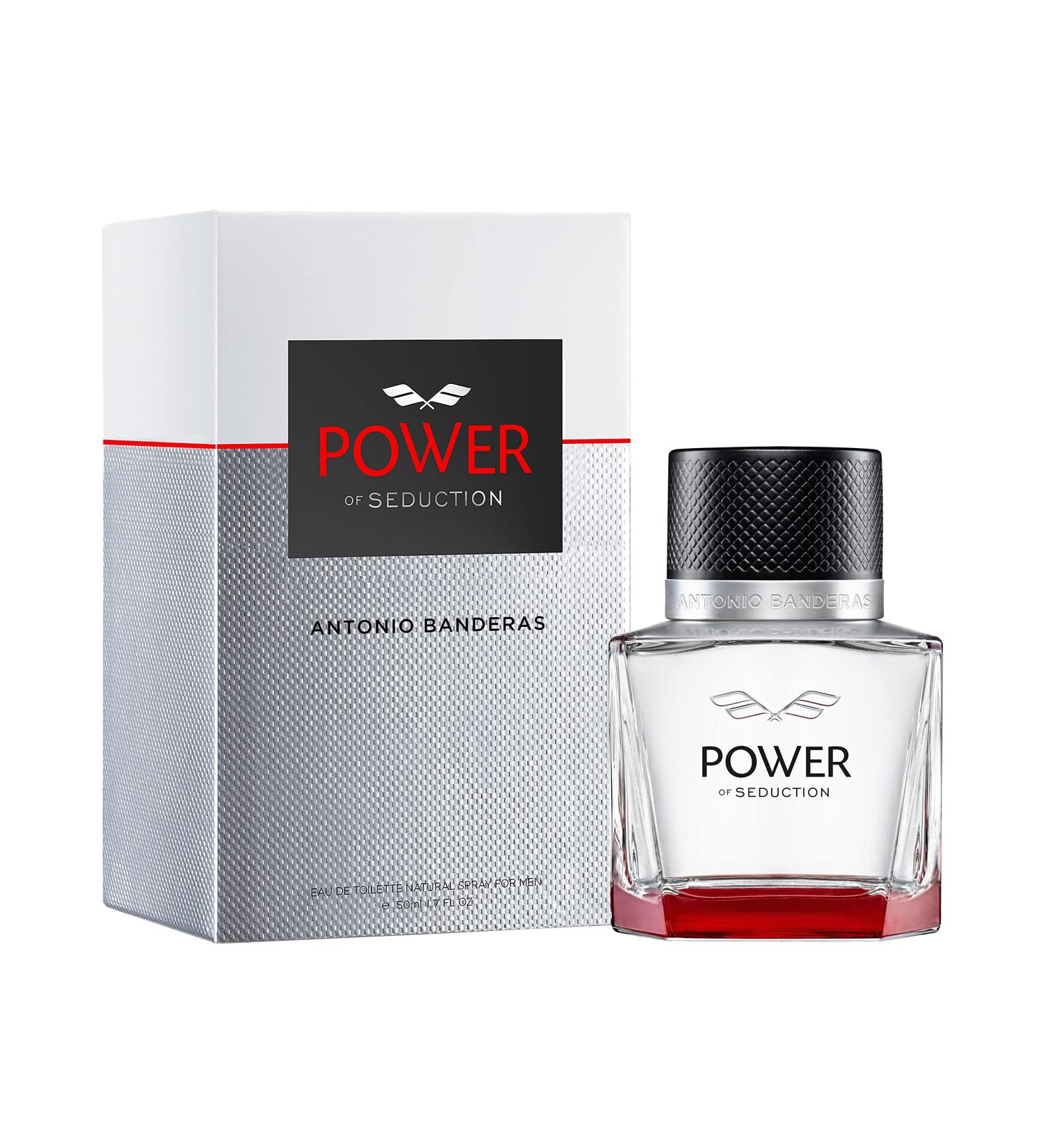 Antonio Banderas Perfumes - Power of seduction - Eau de toilette Spray for Men - Long Lasting - Masculine Elegant and Sexy Fragance - Lavender Apple and Woody Notes - Ideal for Day Wear - 1.7 Fl Oz - Buy Online on GoSupps.com