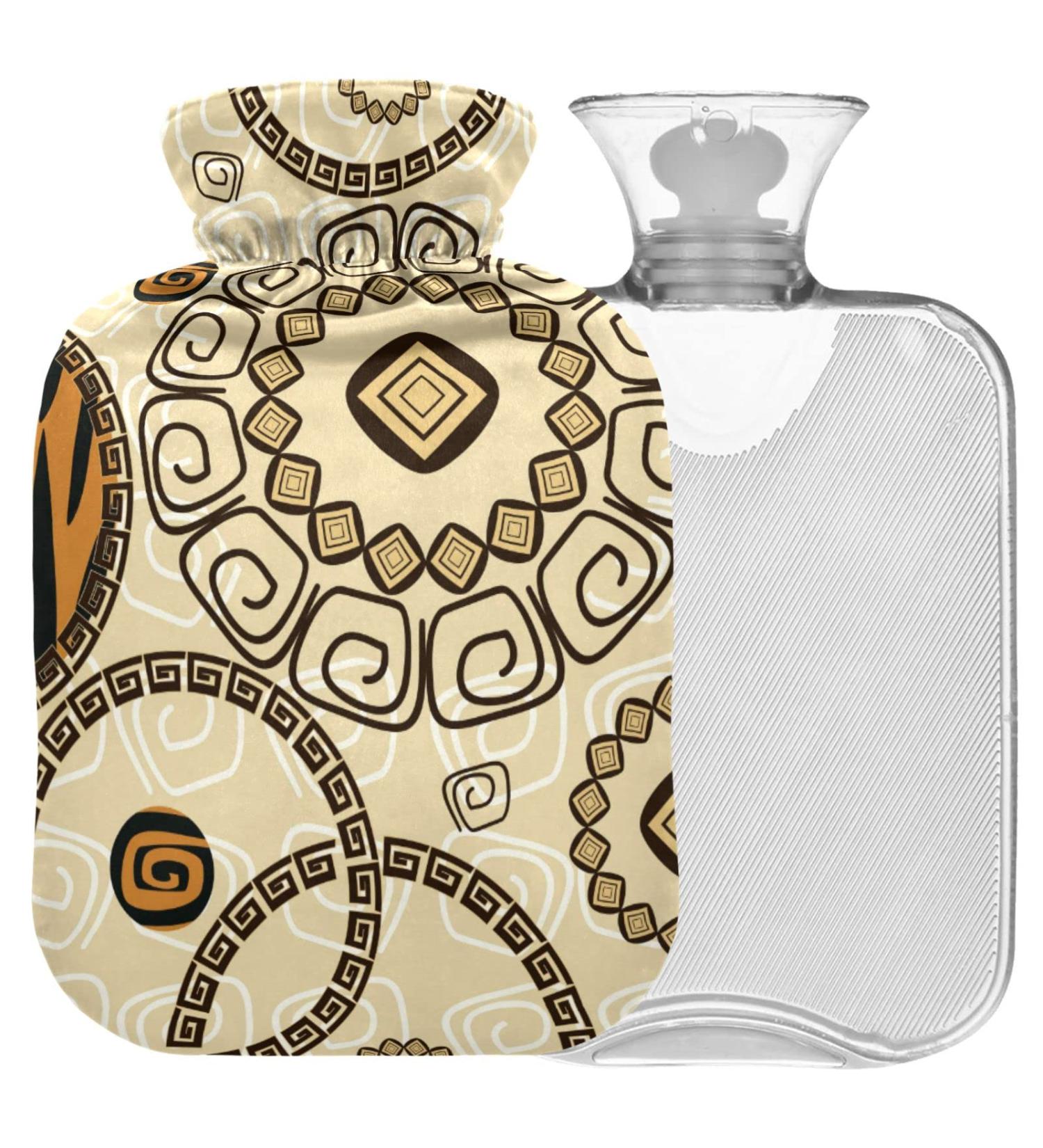 Buy Naanle Mandala Tiger Print Hot Water Bottle - 1L Heat Therapy for Back Pain Relief & Warmth | Transparent Hand & Foot Warmer International Shipping Available - Buy Online on GoSupps.com