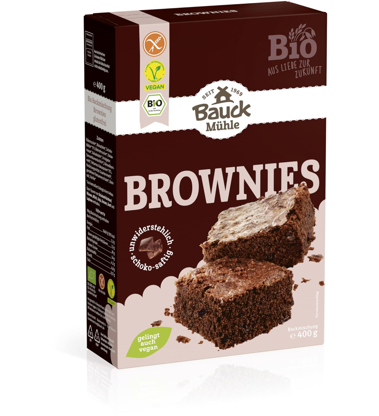 Bauckhof Brownies gluten-free organic (6 x 400 gr) 400 g (pack of 6)