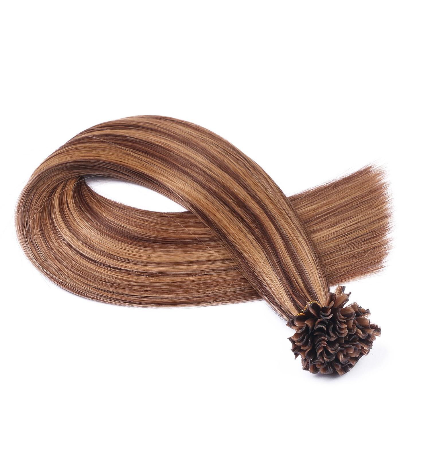 Keratin Bonding Hair Extensions - #6/27 50cm 300 Strands 100% Remy Real Hair U-Tip - High Quality by Novon - Buy Online on GoSupps.com