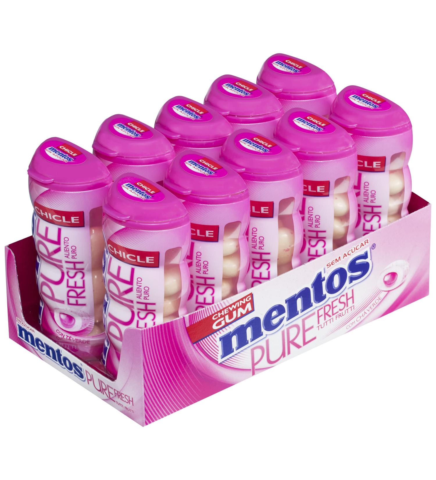 Mentos Gum Tutti Pencil Case 10 Pk. 30g Chewing Gum - Buy Online on GoSupps.com