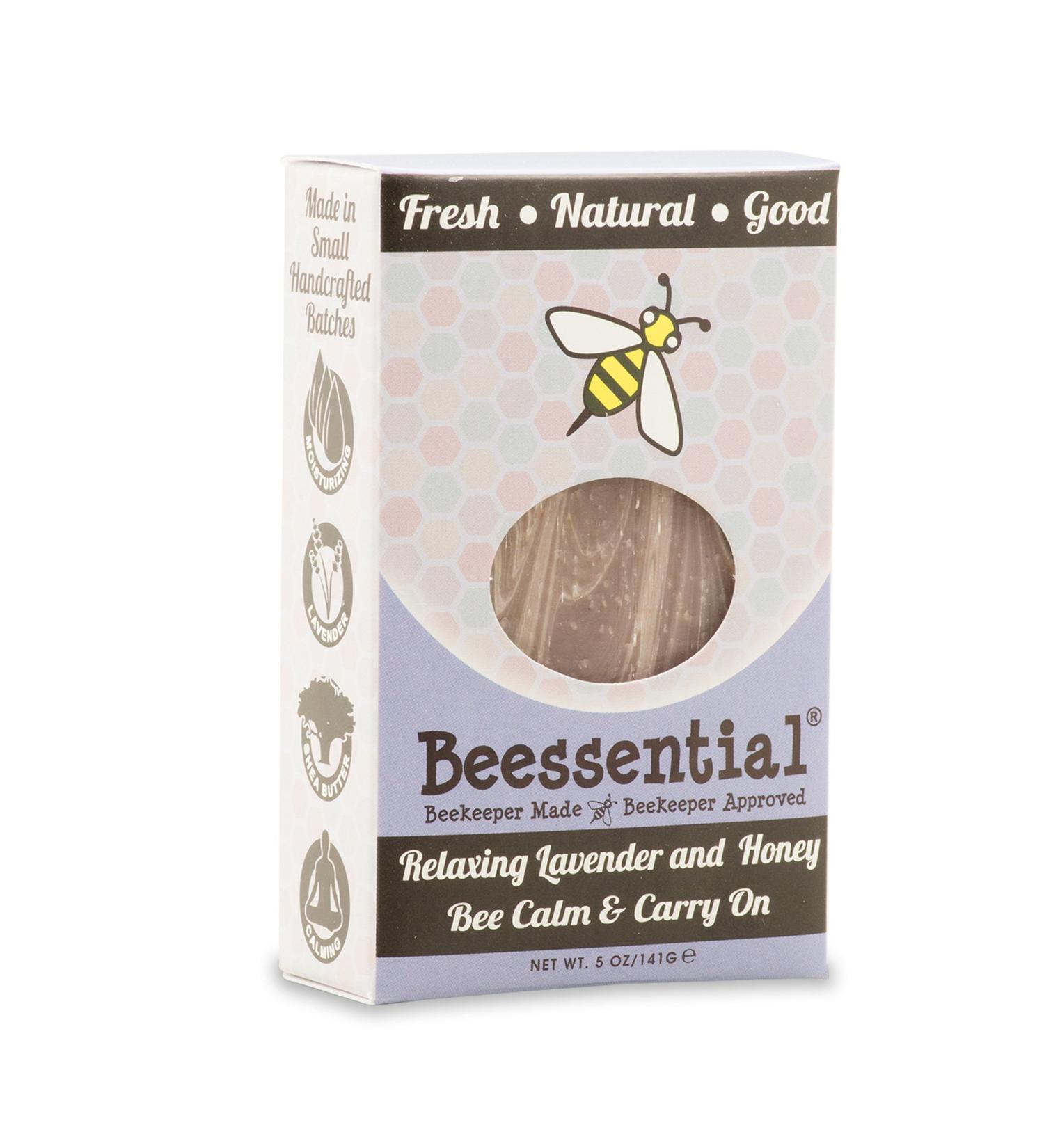 Buy Beessential Relaxing Bar Soap - Lavender & Honey 5 oz | International Shipping Available - Buy Online on GoSupps.com