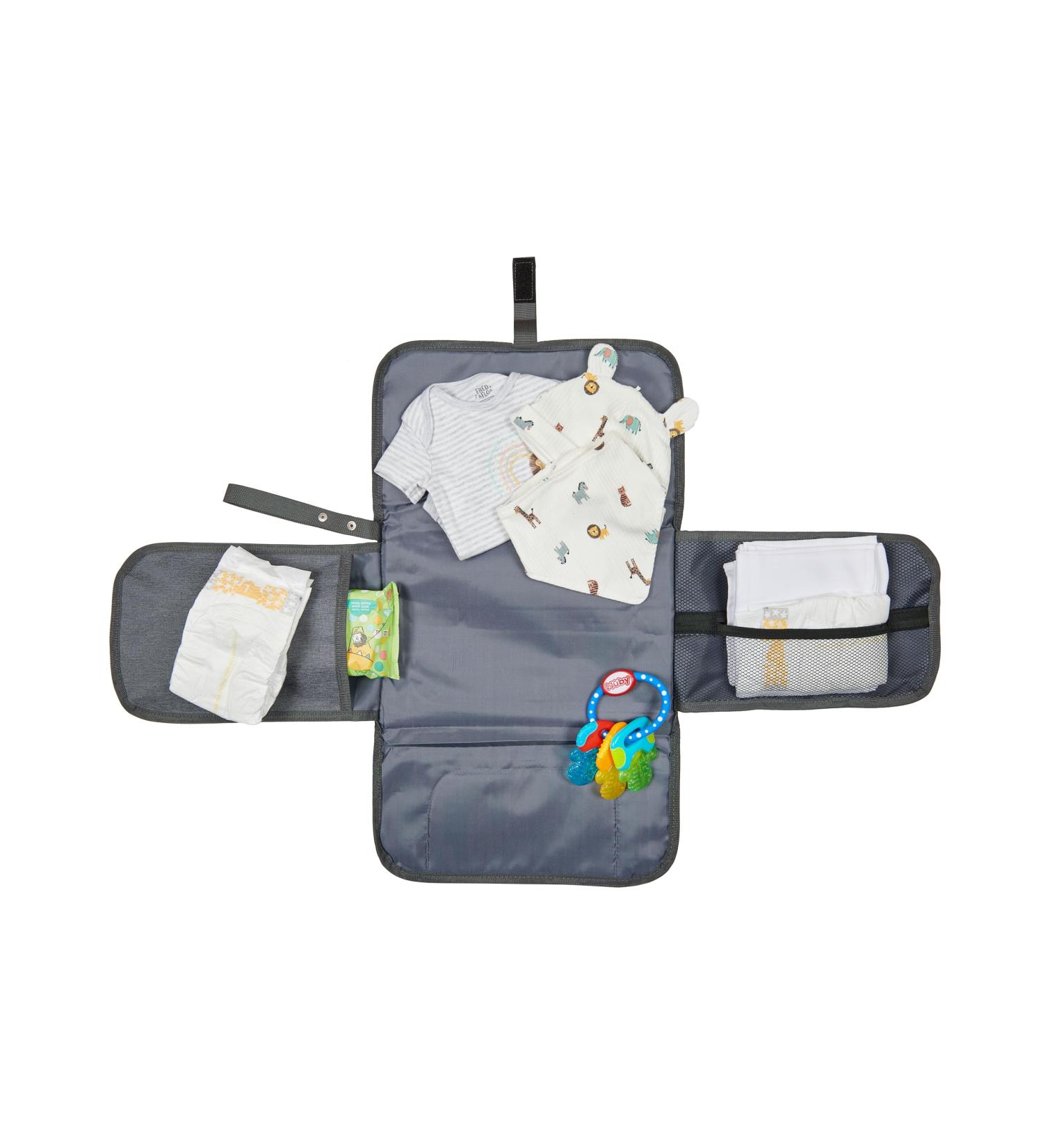 Portable Grey Changing Mat - Waterproof & Travel-Friendly - Buy Online on GoSupps.com