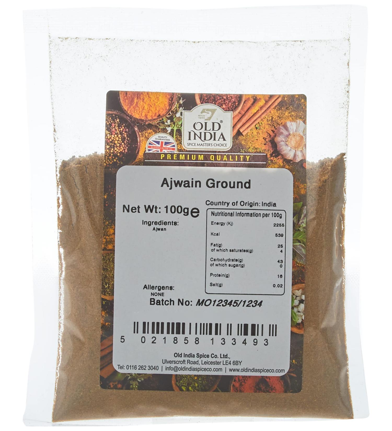 Old India Ajwain Ground 100g - Premium Quality Spice | Buy Online - Buy Online on GoSupps.com