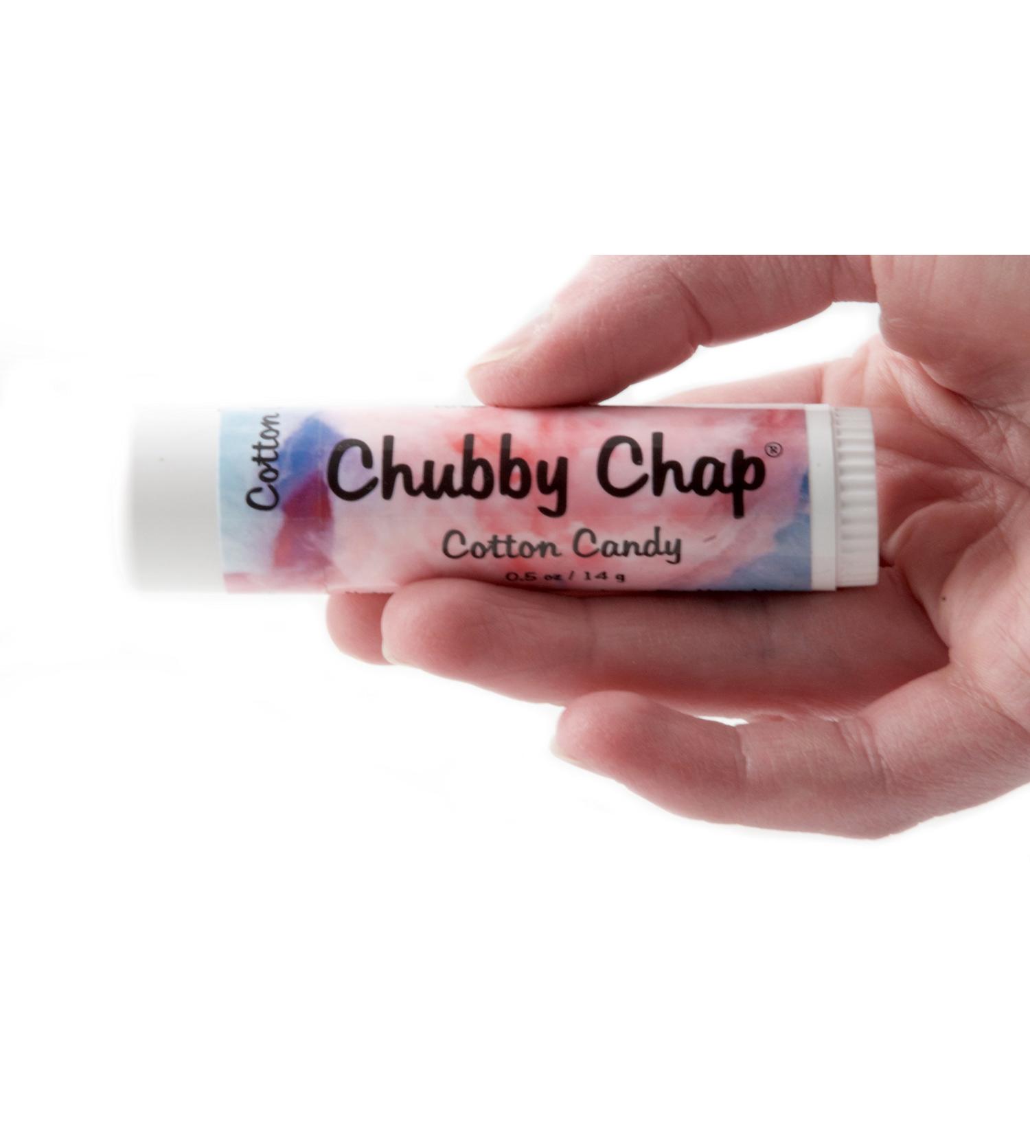 Chubby Chap - Large Jumbo Natural Lip Balm- 0.5 Ounces Cotton Candy