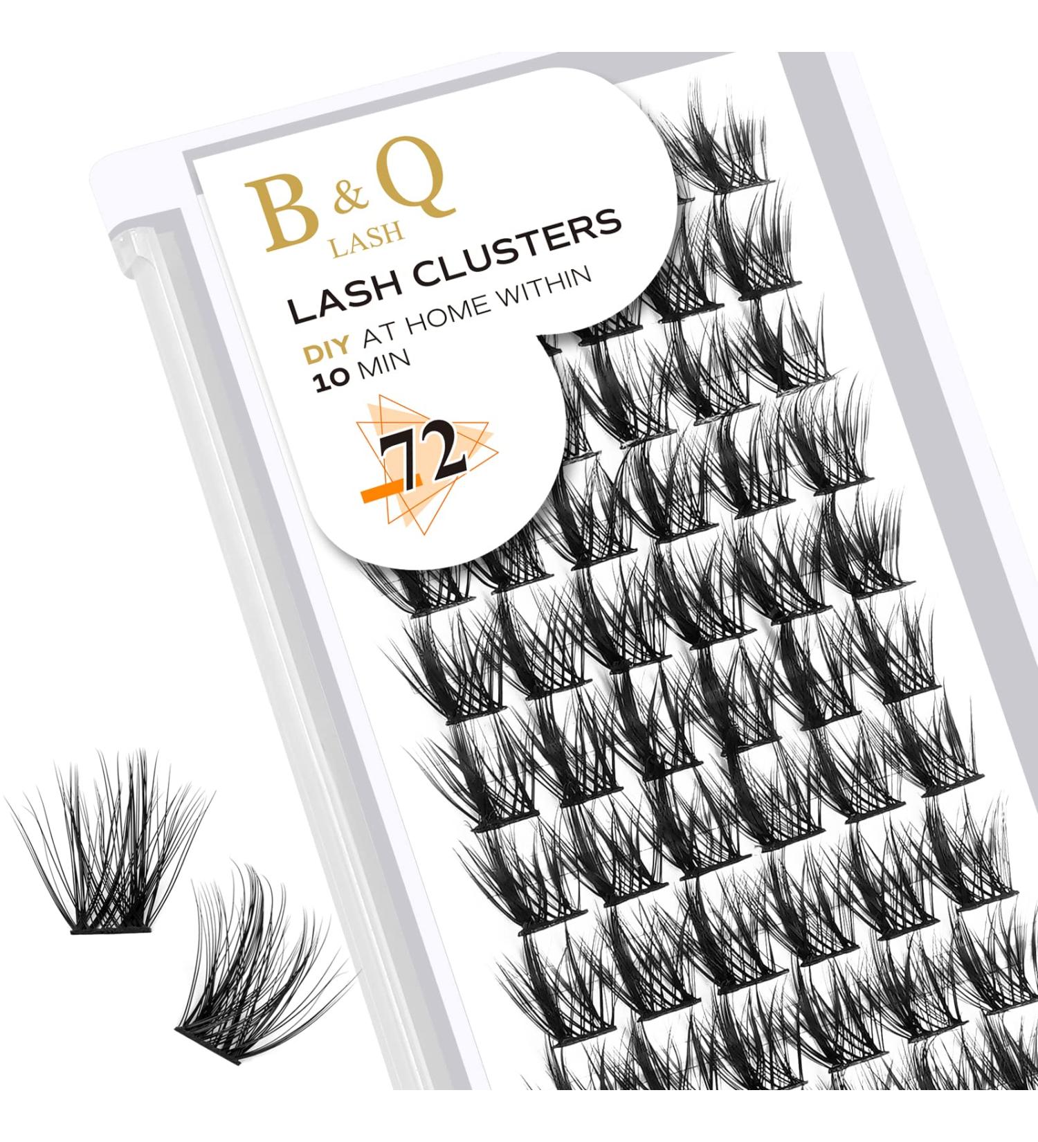 72 D Curl Natural Eyelash Clusters - Soft Fluffy DIY Lash Extensions | UK-FD-B43-D-14 - Buy Online on GoSupps.com