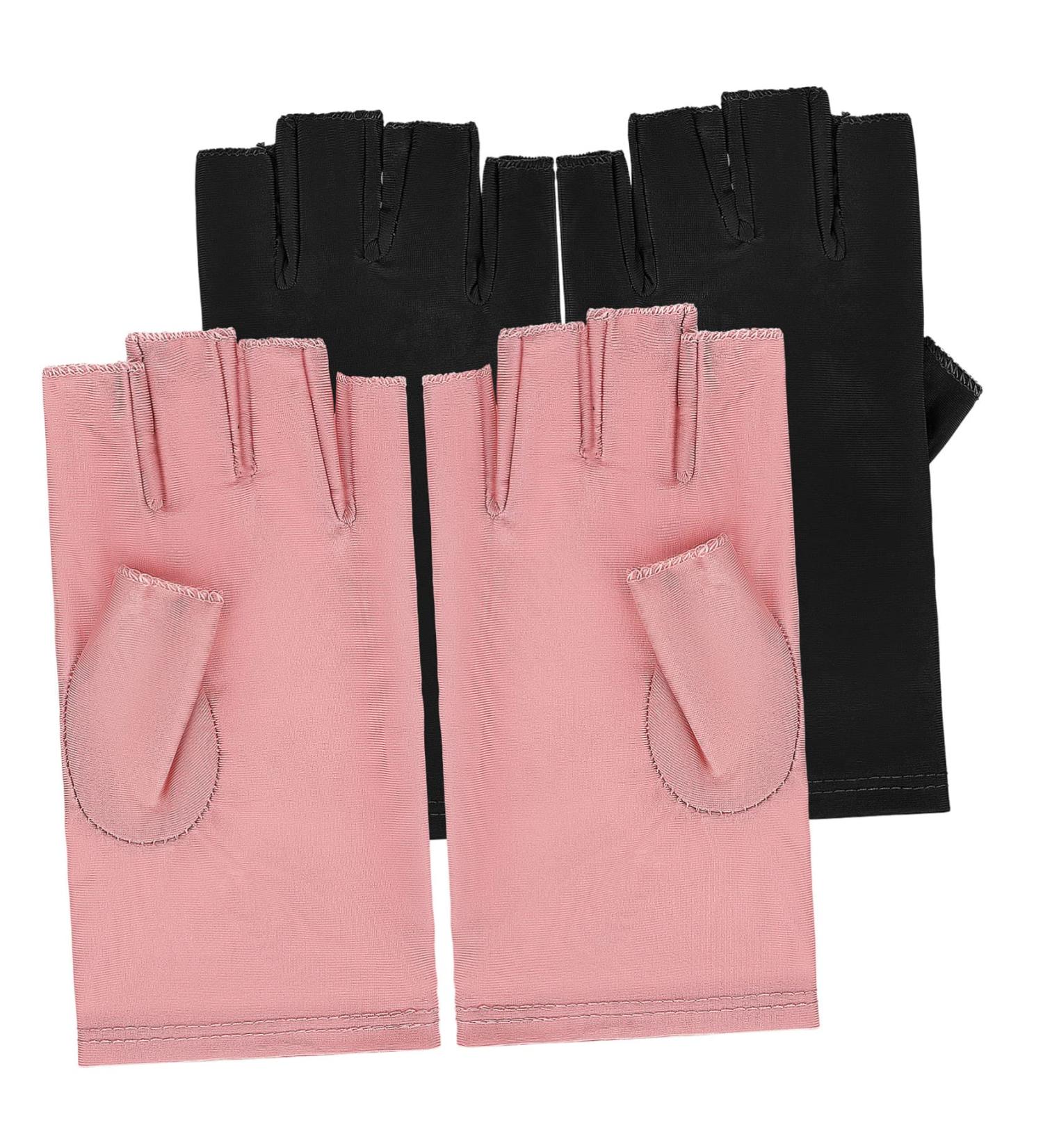 MUSISALY 2 Pairs UV Gloves Nail Gloves Gloves for Gel Nails Nail Art Supplies Nail Art Accessory Fingerless Gloves Manicure Gloves Anti UV Nail UV Rays Gloves - Buy Online on GoSupps.com