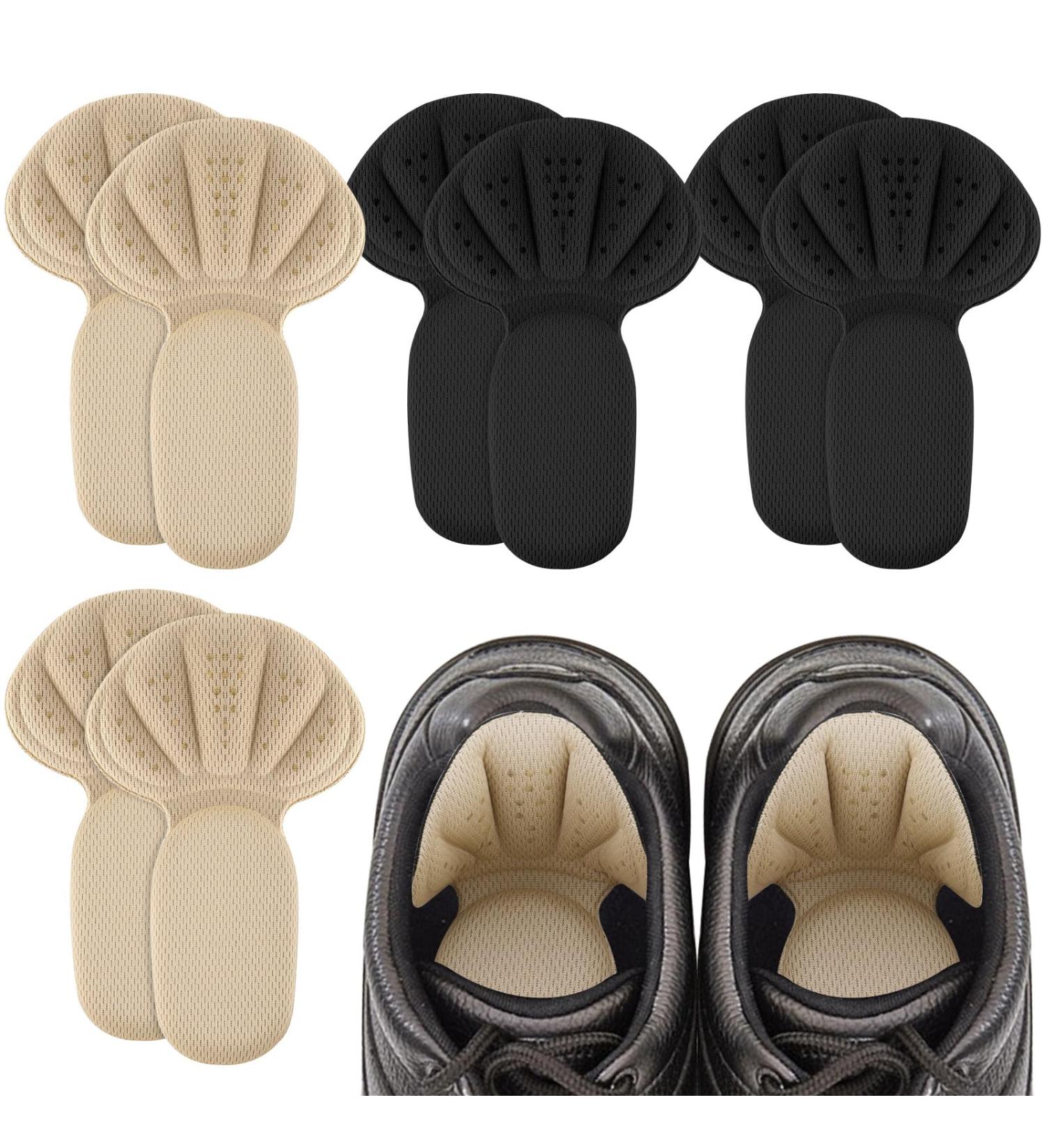 Sibba Heel Cushion Inserts - 4 Pair Self-Adhesive Shoe Pads for Too Big Shoes Anti-Blister Inserts Thick Foot Cushions & Heel Protectors for Men & Women - Buy Online on GoSupps.com