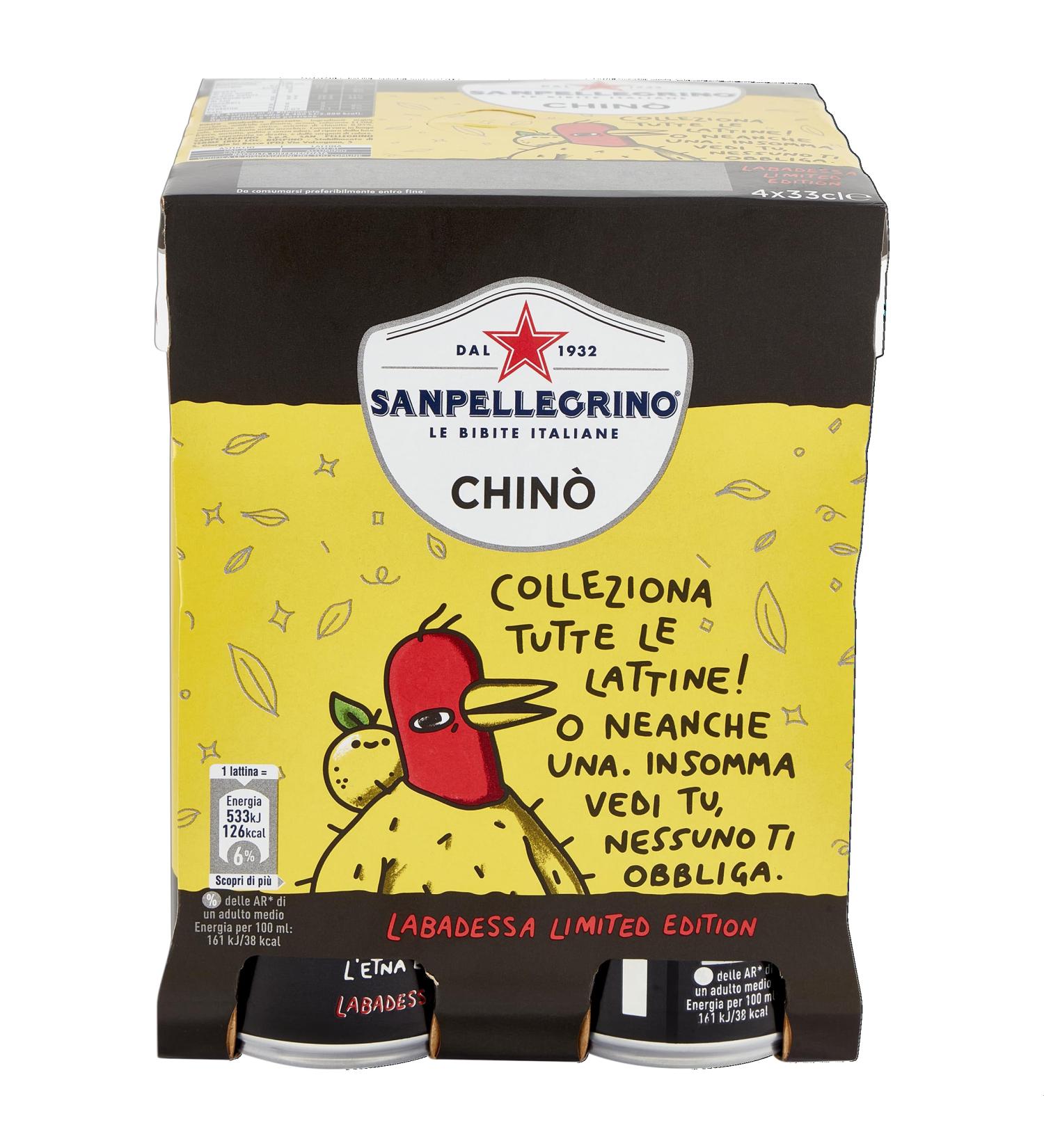 SAN PELLEGRINO CHIN CHINOTTO Pack of 6 0.33 L Canisters - Buy Online on GoSupps.com