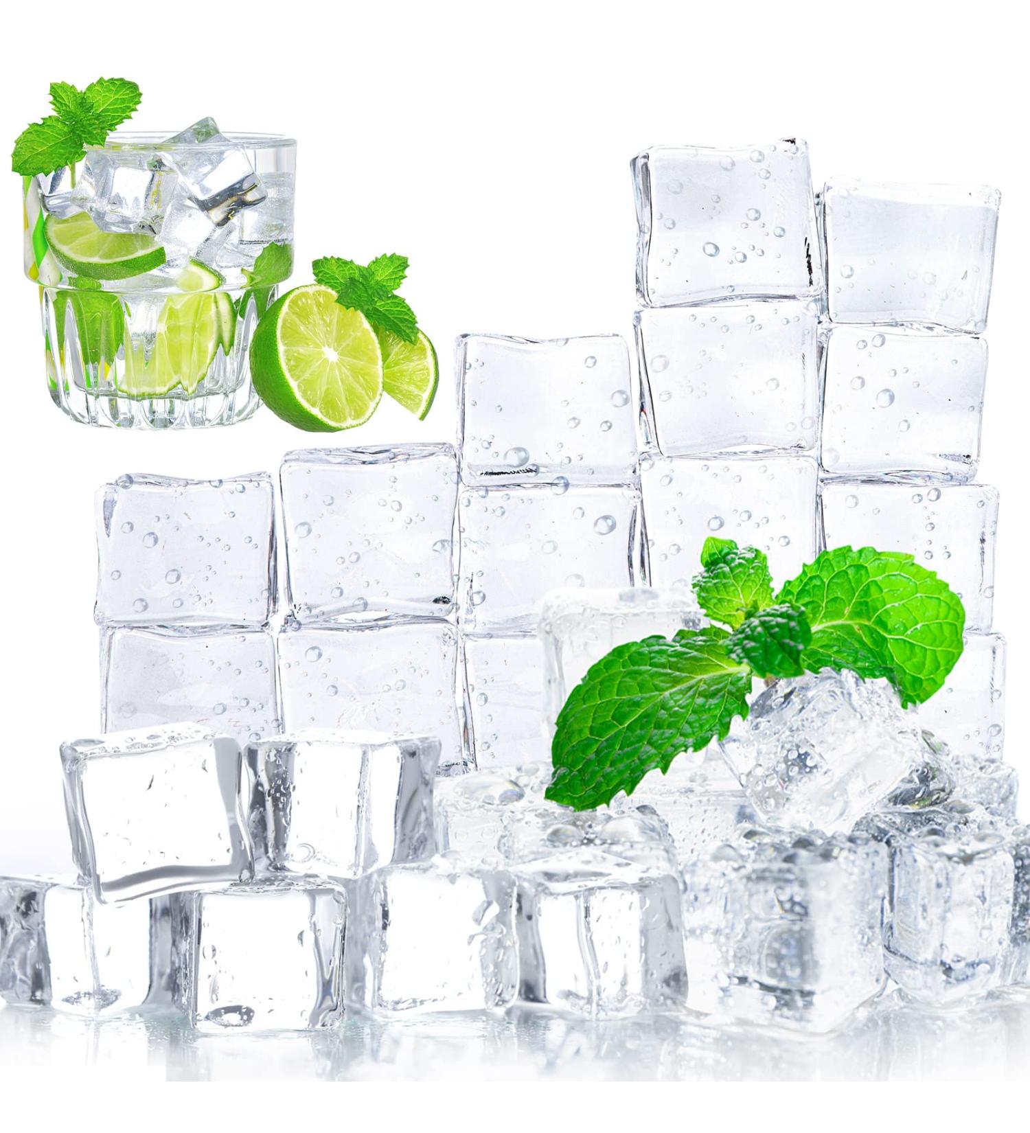 DomeStar Clear Fake Ice Cubes 20 PCS - Acrylic Plastic Ice Rocks for Home Decoration, Wedding Centerpieces, Vase Fillers - Buy Online on GoSupps.com