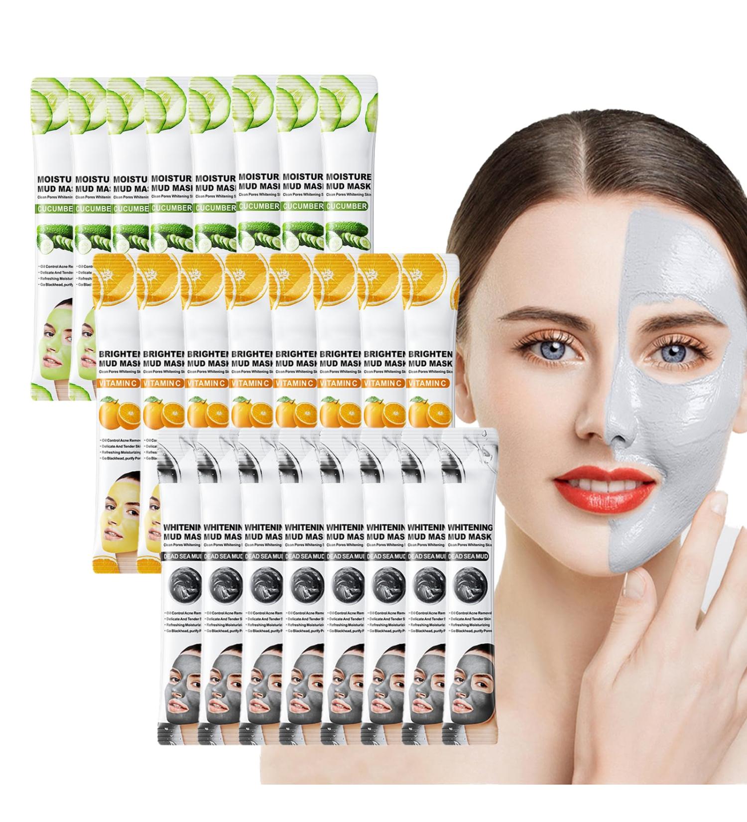 Clay Mask Face Mask Set - Mud Mask Skincare Set - Dead Sea Clay Mask Face Masks Minerals Mud Mask for Deeply Cleansing Detoxing - Mud Mask Reducing Acne Pores & Whiteheads - Face Masks Skincare - Buy Online on GoSupps.com