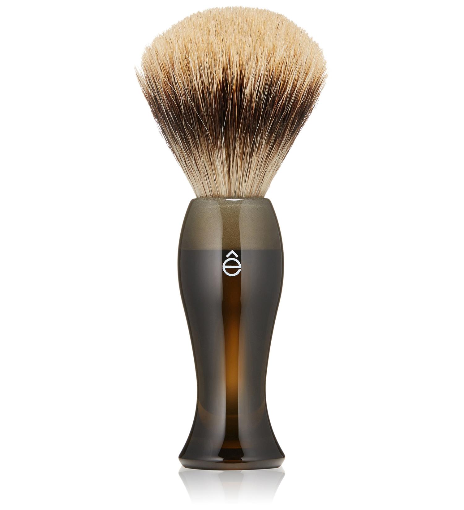 Premium Eshave Fine Badger Hair Brush in Smoke - Luxury Shaving Brush for Men | International Shipping Available - Buy Online on GoSupps.com