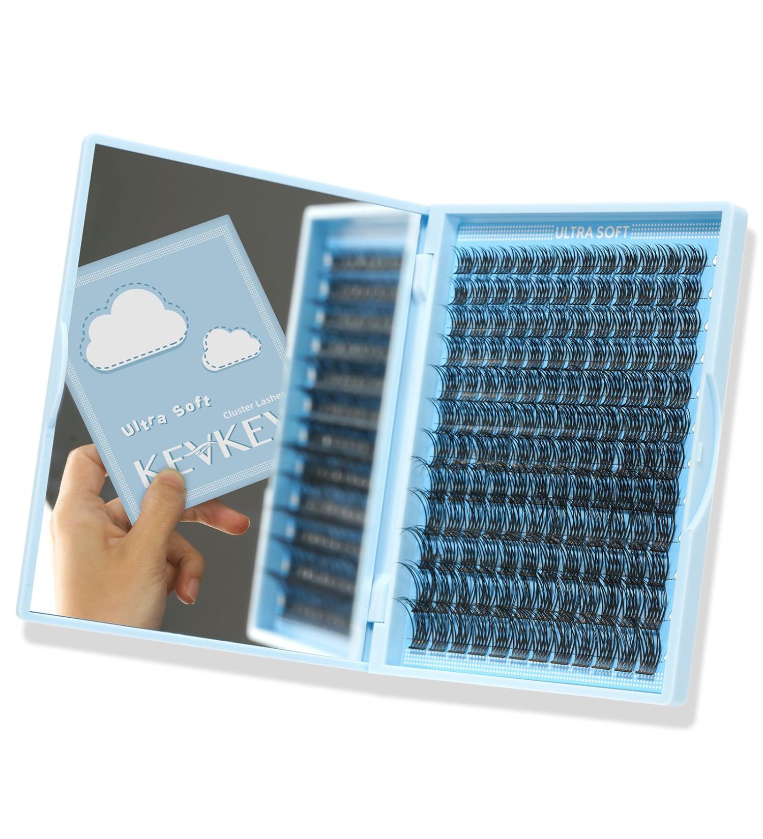KevKev Marshmallow C-8-16mix Individual Eyelashes Cluster Lashes - 144 Pcs Thin Band Wispy Extensions - Buy Online on GoSupps.com