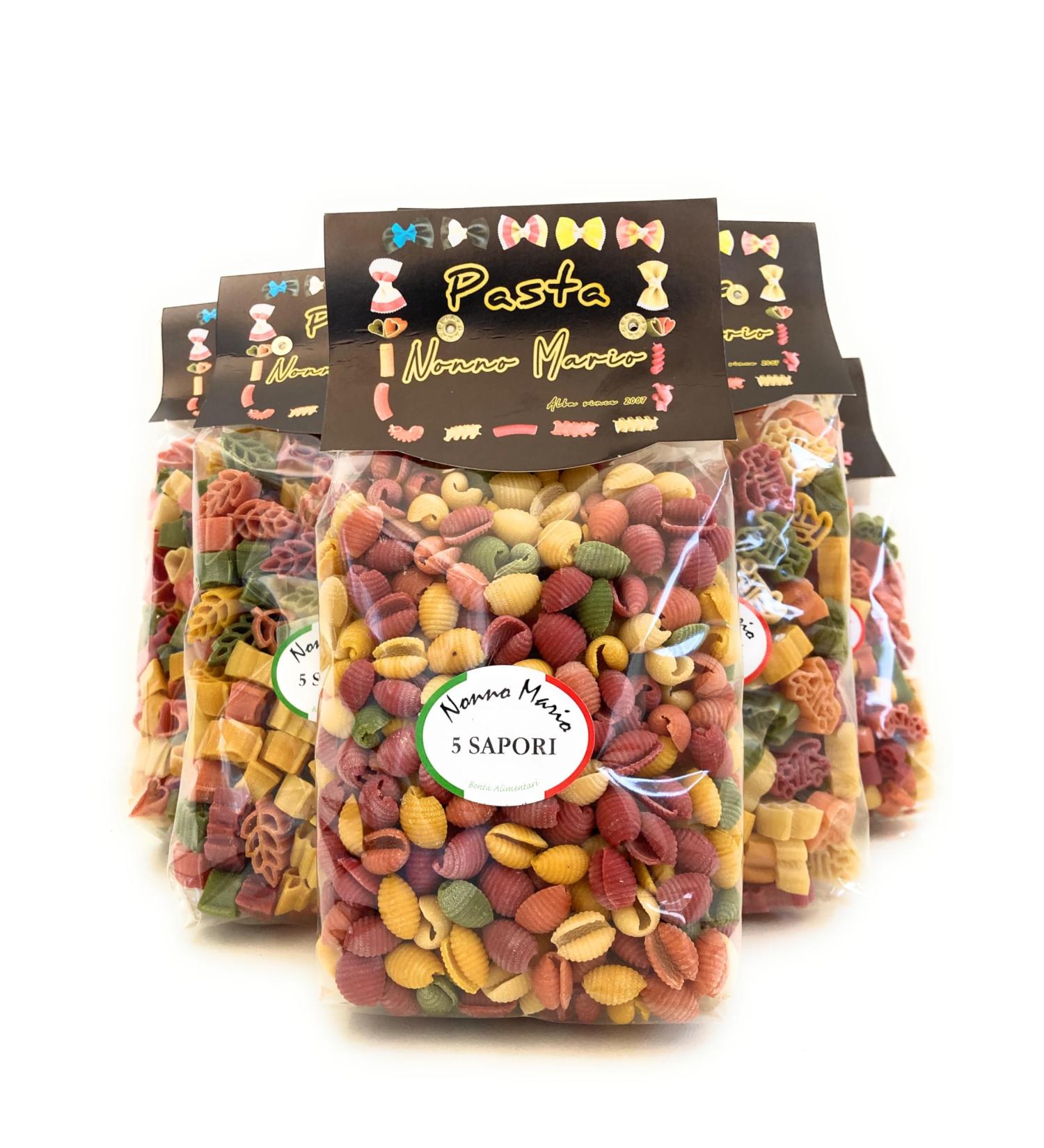  NONNO MARIO Grandpa Mario Italia's Artisan Colorful Pasta Pantry Offer 6 Fun Shapes 3 kg Italian Pasta with No Preservatives with Natural Vegetables - Buy Online on GoSupps.com