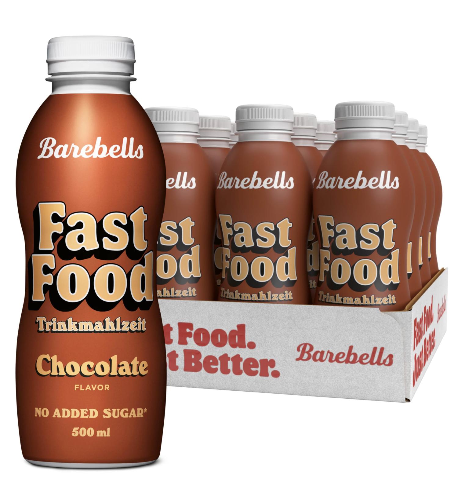 Buy Barebell's Lactose-Free Chocolate Protein Meal Replacement - 36g Protein Sugar-Free 500ml (12 Pack) - International Shipping Available - Buy Online on GoSupps.com