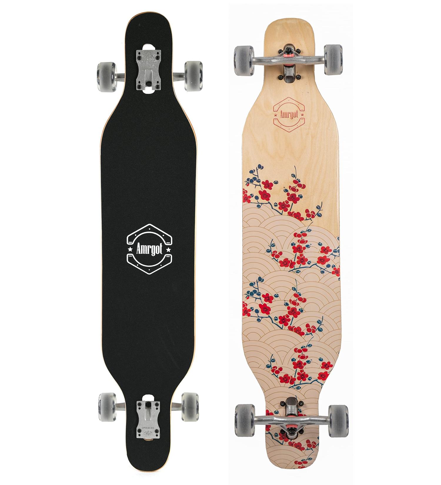 Amrgot 42 inches Complete Longborads Drop Through Deck Concave Cruise Professional Longboards 56 - Buy Online on GoSupps.com