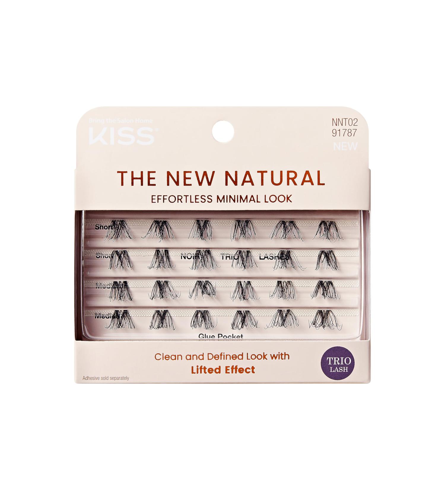 Buy KISS The New Natural False Eyelashes | Noir 12mm-16mm | 24 Wisps Contact Lens Friendly Easy to Apply & Reusable - Buy Online on GoSupps.com