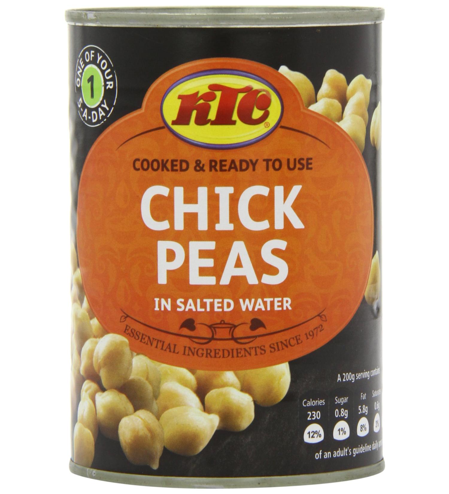 KTC Chick Peas in Salted Water 400g - Buy Online on GoSupps.com