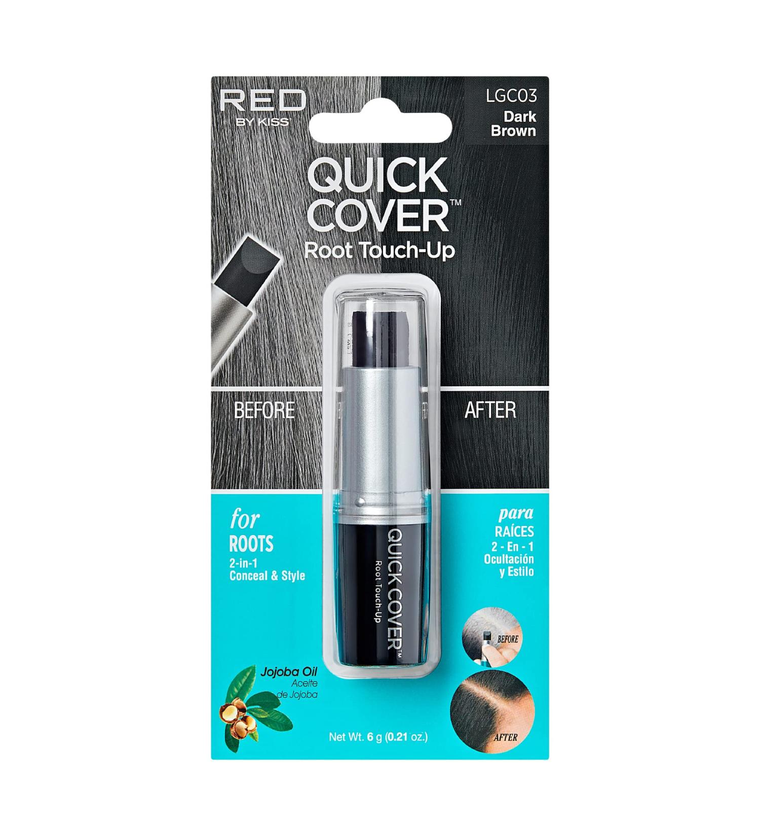 Kiss Colors Quick Cover Gray Hair Touch Up Dark Brown - Buy Online on GoSupps.com