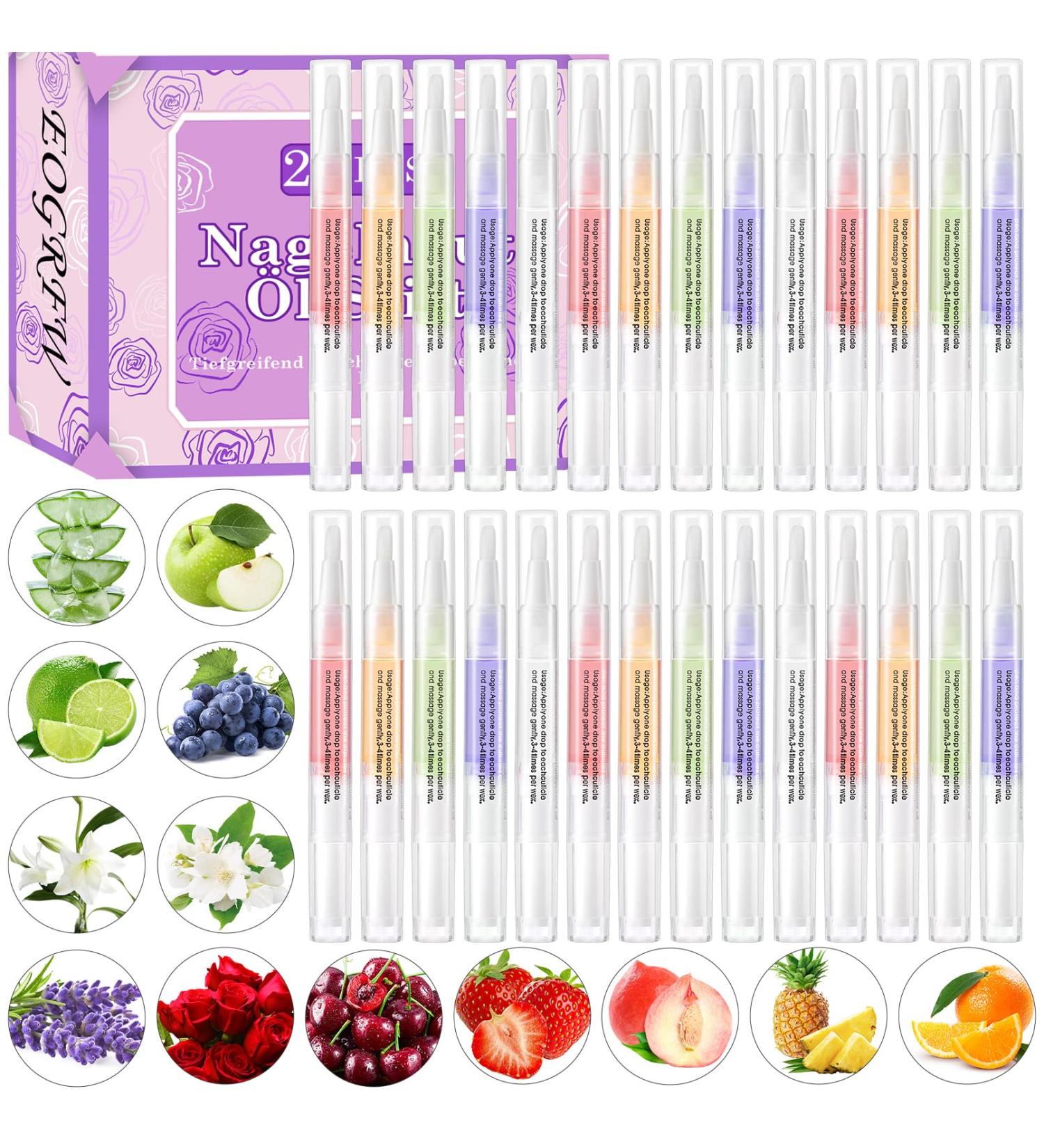 Lot de 28 stylos huile pour ongles Cuticle Oil Pen pour la r paration soin des cuticules avec vitamines stylo de soin des ongles pour ongles fissur s et secs - Buy Online on GoSupps.com