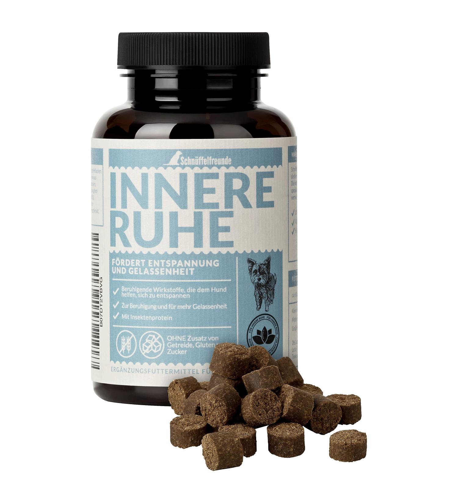 Sniffing Fans Inner Peace: Calming Dietary Supplements for Dogs | Anti-Stress & Serenity 150g (Approx. 180 Pieces) - Buy Online on GoSupps.com