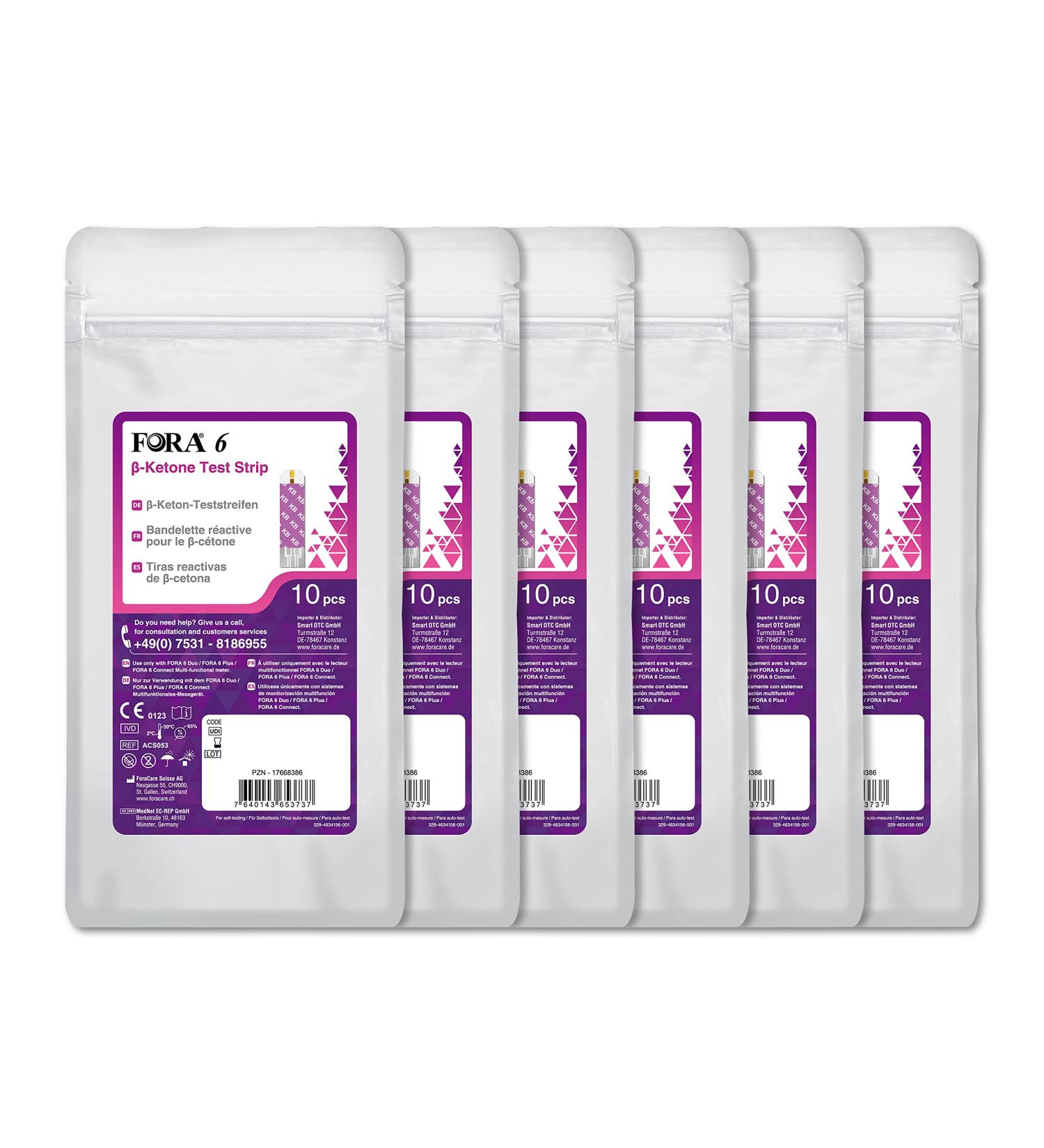 Fora -keton test strips 60 pieces