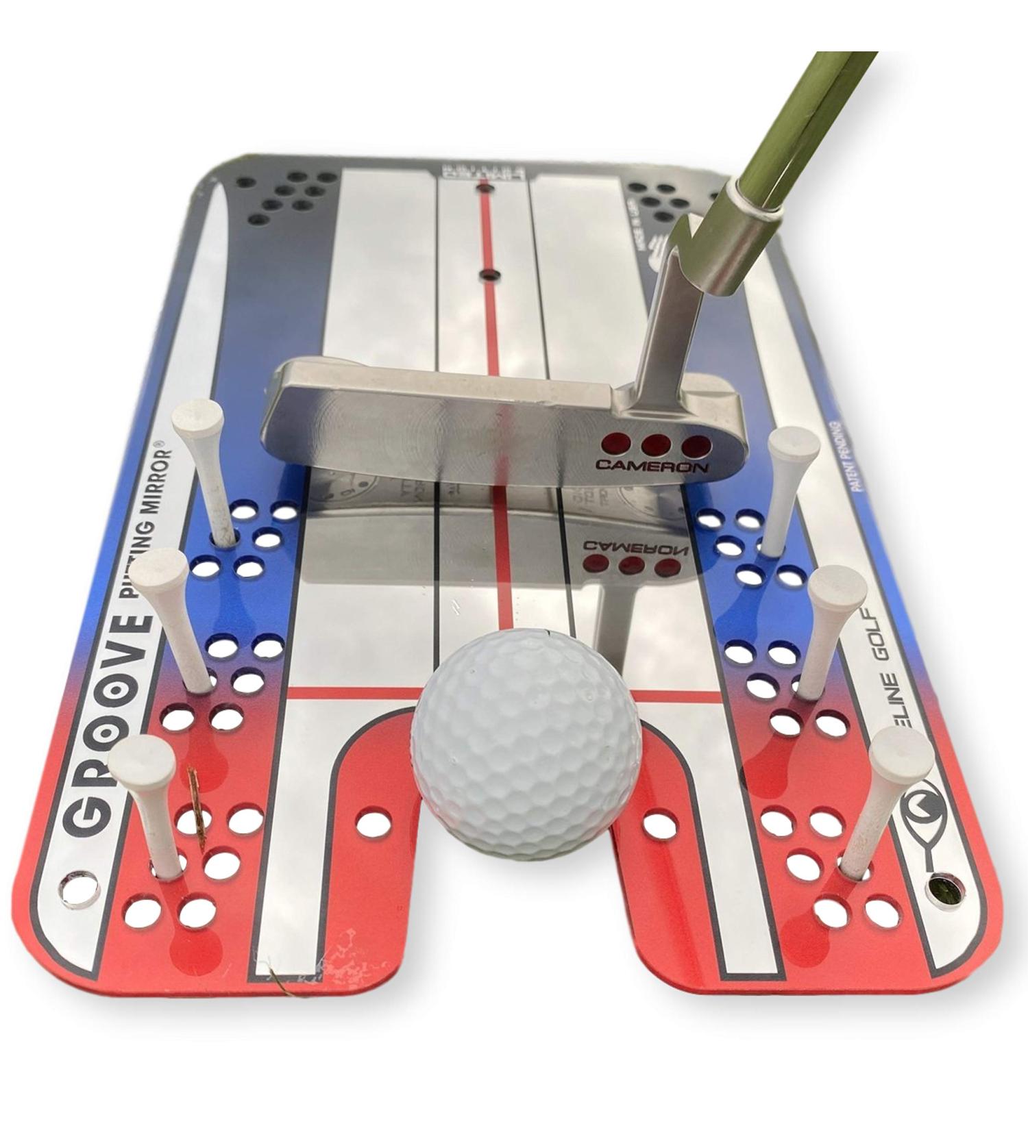 EyeLine Golf Circuit Trainer - Putting Mirror Training Aid for Aligning Eyes, Body, and Putter Face - Indoor/Outdoor Alignment Tool for Impact Stroke Path - Made in USA - Buy Online on GoSupps.com