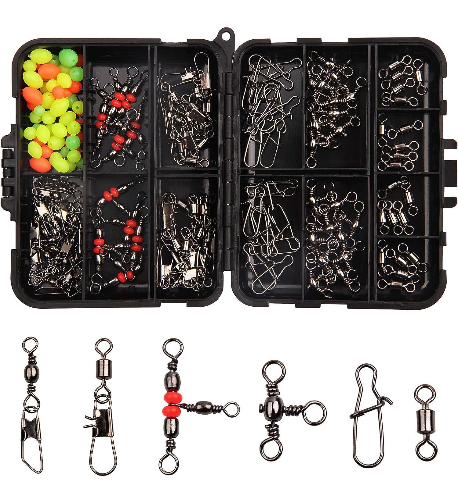 Shaddock 140-Piece Fishing Wibel Kit | Ball Bearing & Barrel Snaps | Fishing Accessories Set - Buy Online on GoSupps.com