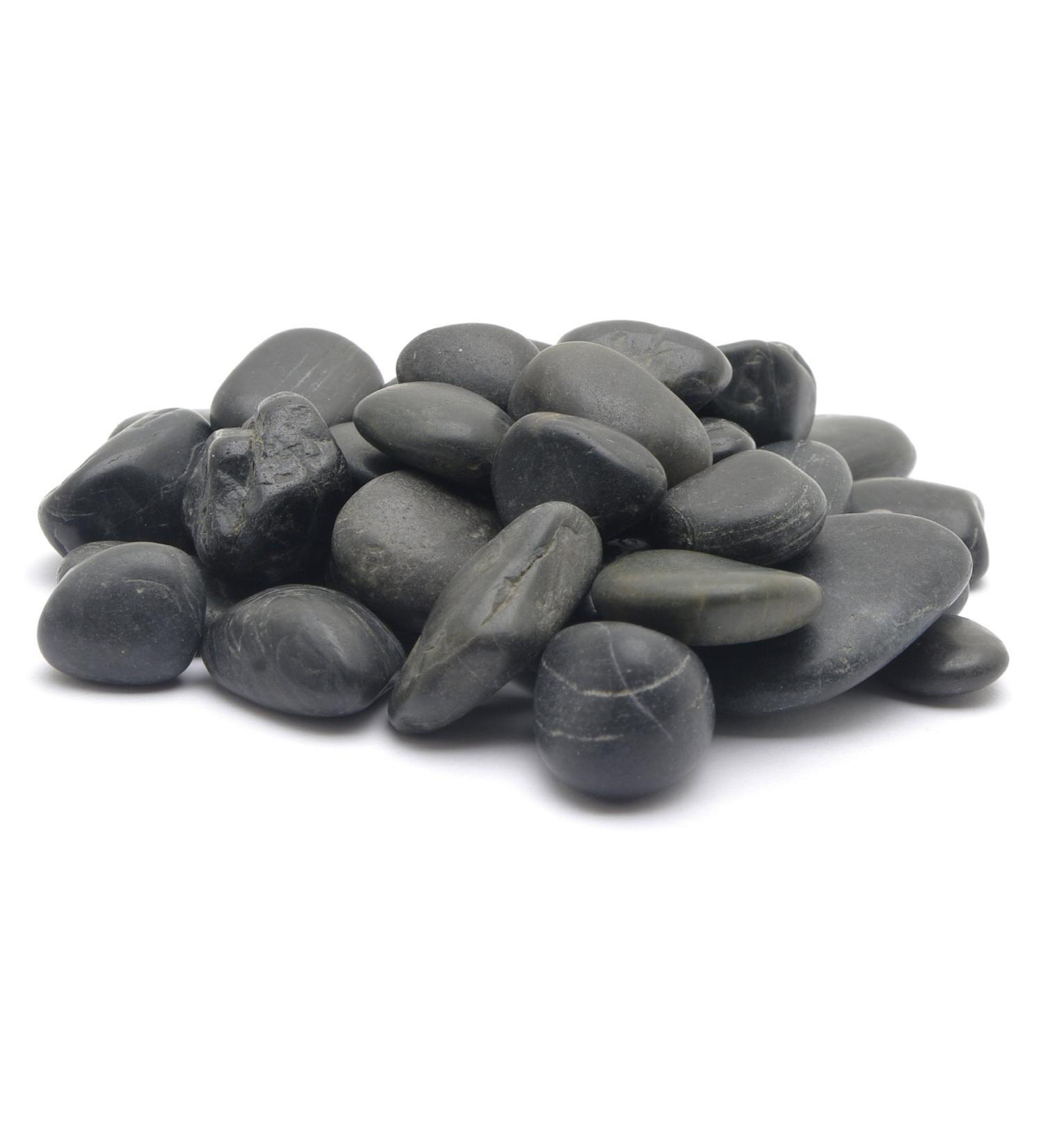 Marina Natural Beach Pebble Aquarium Gravel 2kg Black - 12-18mm - Decorative Fish Tank Stones - Buy Online on GoSupps.com