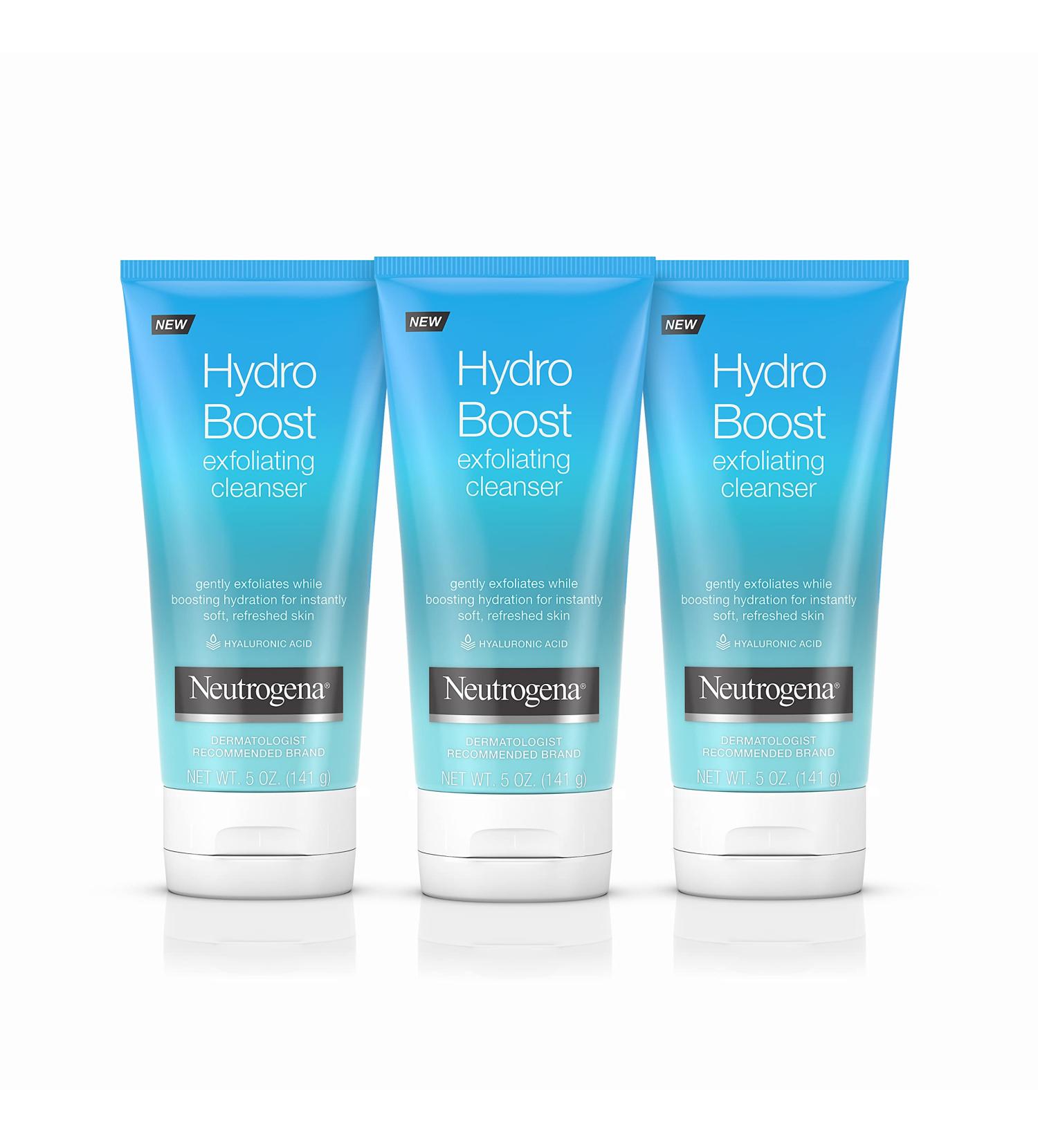 Neutrogena Hydro Boost Exfoliating Cleanser 5 oz - Hydrate & Refresh Skin - Buy Online on GoSupps.com