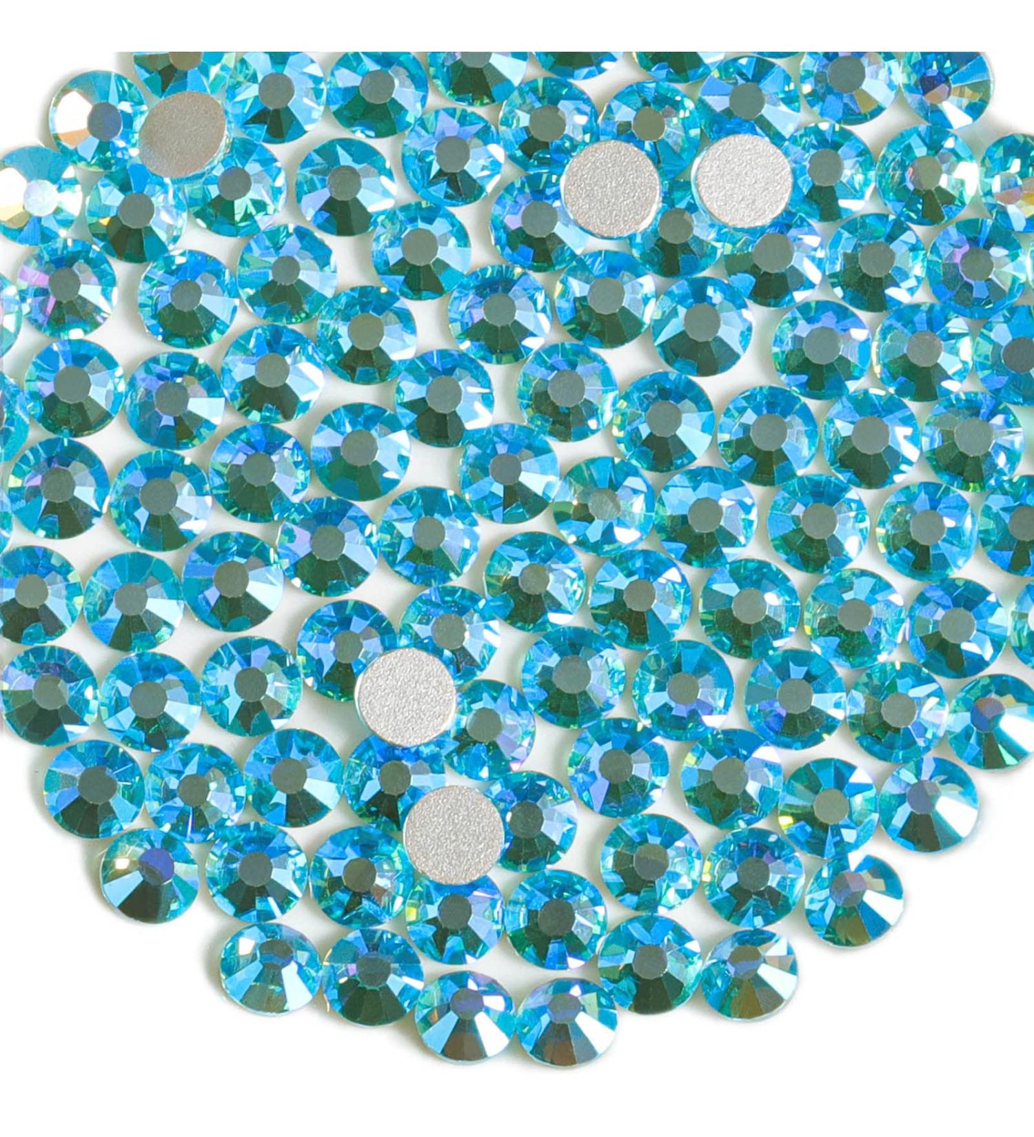 Beadsland 1440 pcs Aquamarine Flat Back Rhinestones for Nails - SS3 Nail Crystals - Buy Online on GoSupps.com