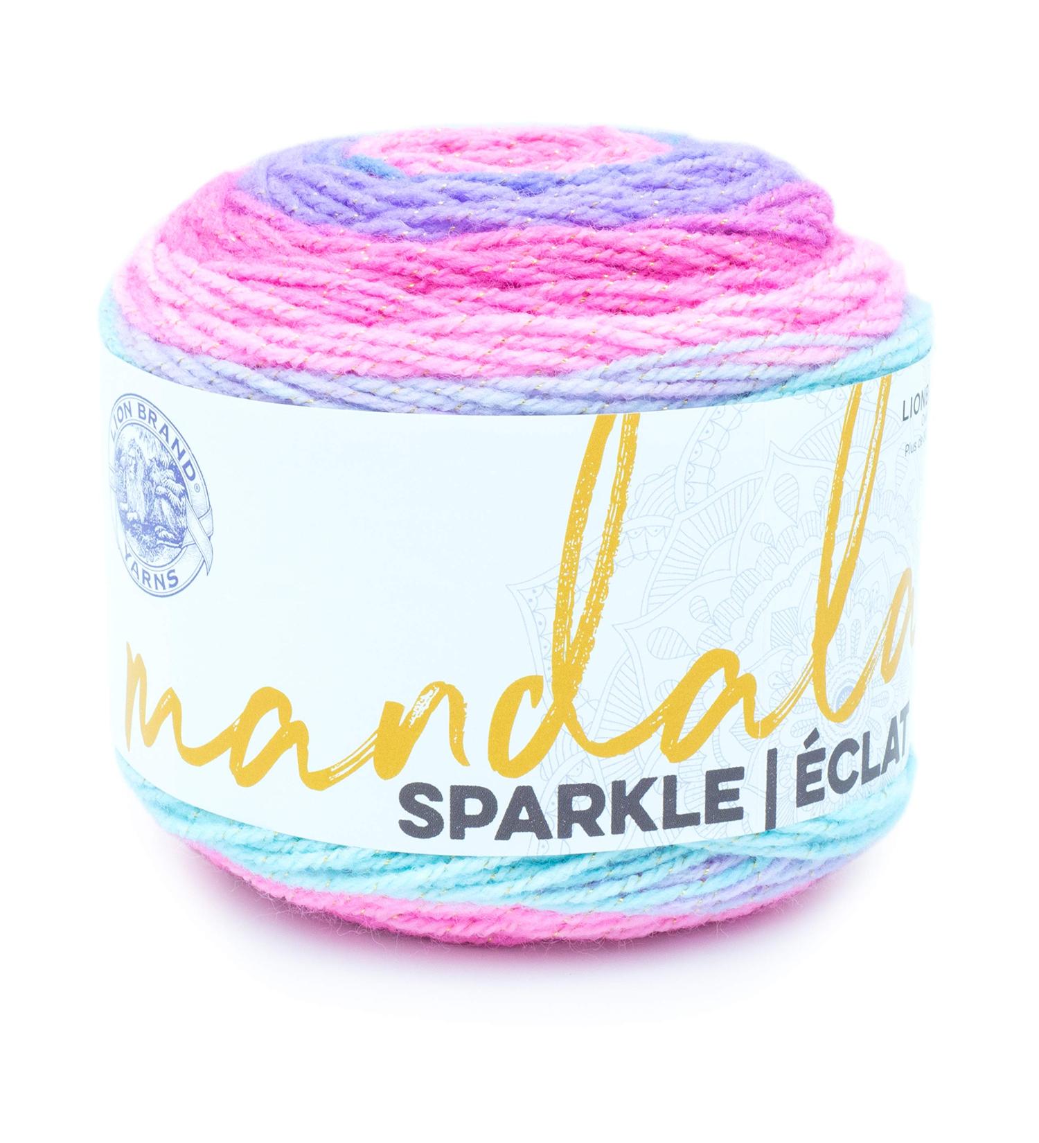Lion Brand Yarn Mandala Sparkle Draco - 1 Pack | Vibrant Color Gradient Yarn - Buy Online on GoSupps.com
