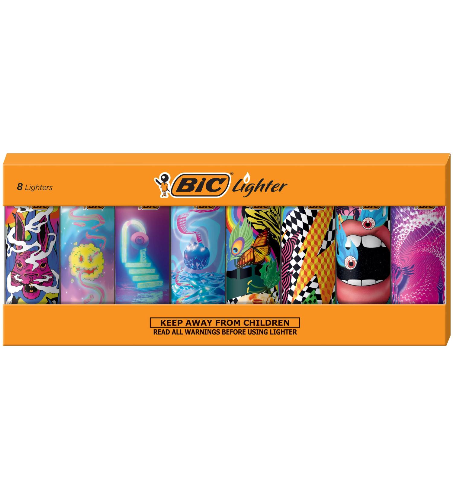 BIC Special Edition Prismatic Series Lighters, Set of 8 Lighters - Buy Online on GoSupps.com