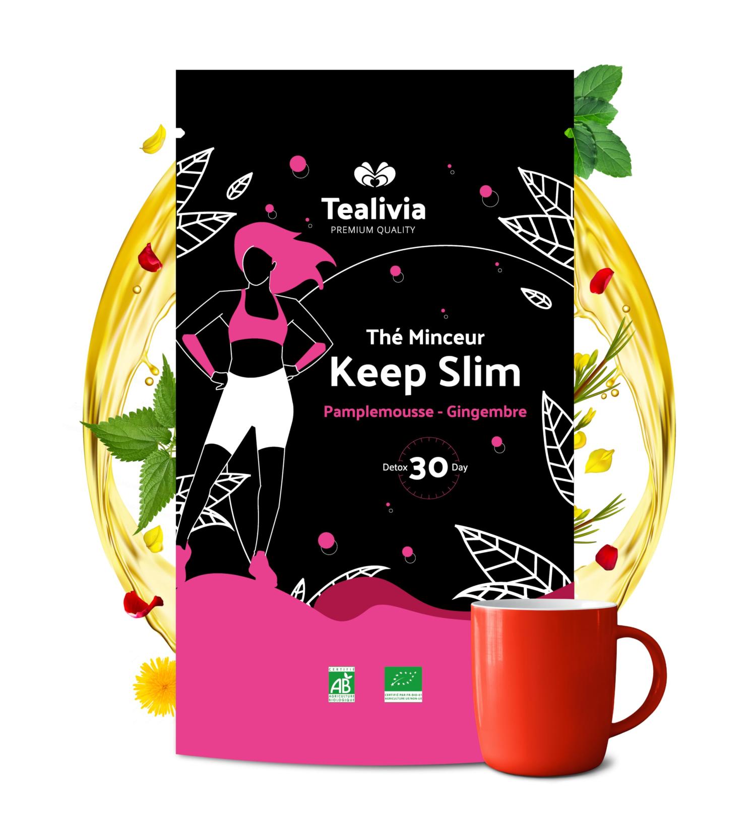 Tea Livia - Organic Slimming Green Tea | Keep Slim | Detox Cure 30 Days | Certified Organic | Loose Tea 60g - 30 cups - Buy Online on GoSupps.com