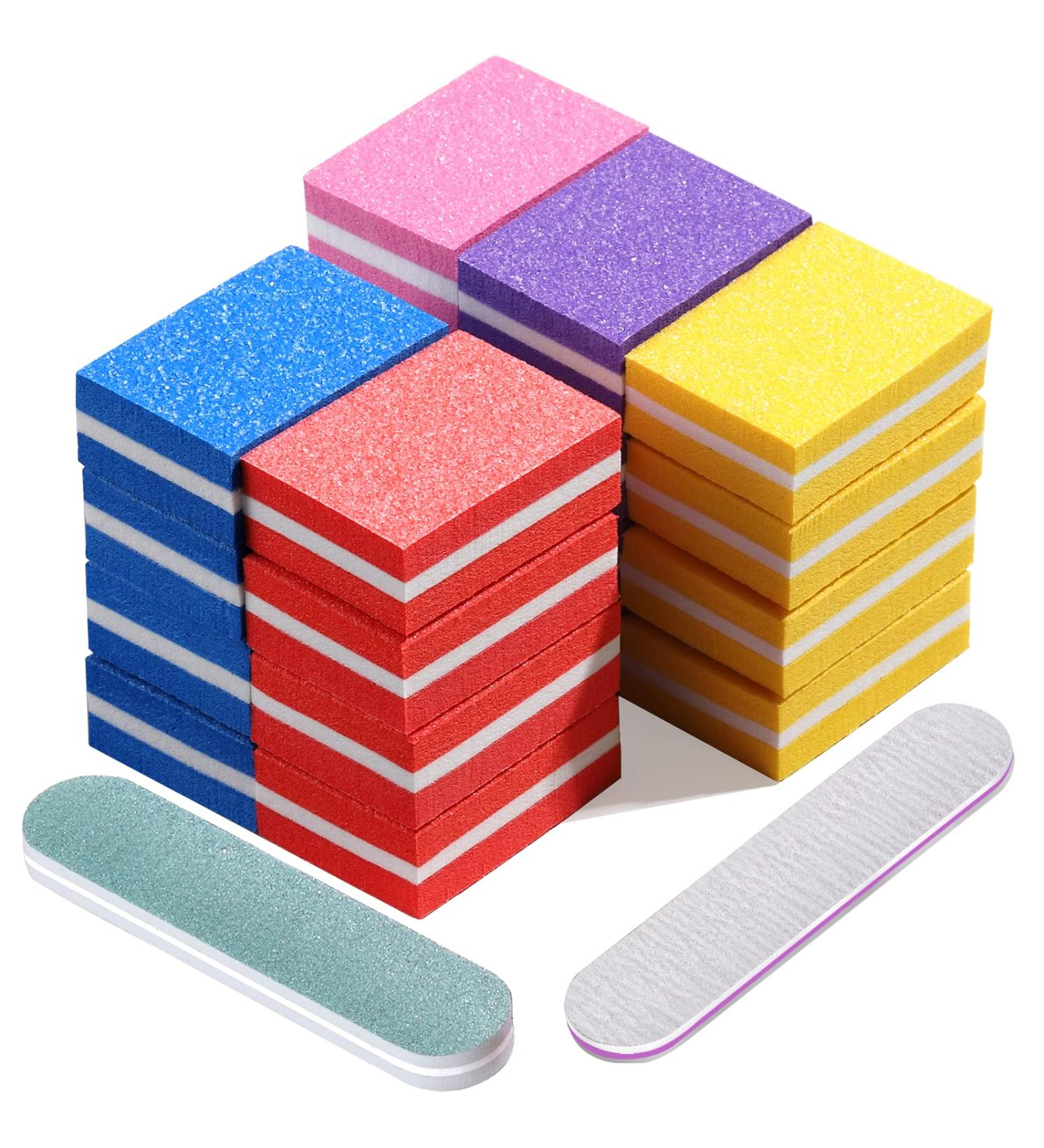 FANDAMEI Mini Nail Buffers and Files Kit - 20 Count Sponge Nail Buffer Blocks, 100/180 Nail File, 1000/4000 Nail Polishing Buffer - Professional Nail Care Tools - Buy Online on GoSupps.com