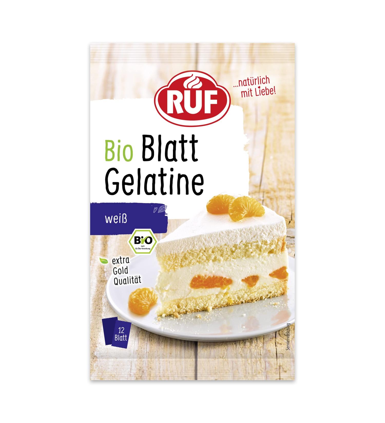 Buy Organic Sheet Gelatin - Clear Extra Gold Quality | EU Agriculture | Gluten-Free | 12 Sheets 20g | Perfect for Cold & Warm Dishes - Buy Online on GoSupps.com