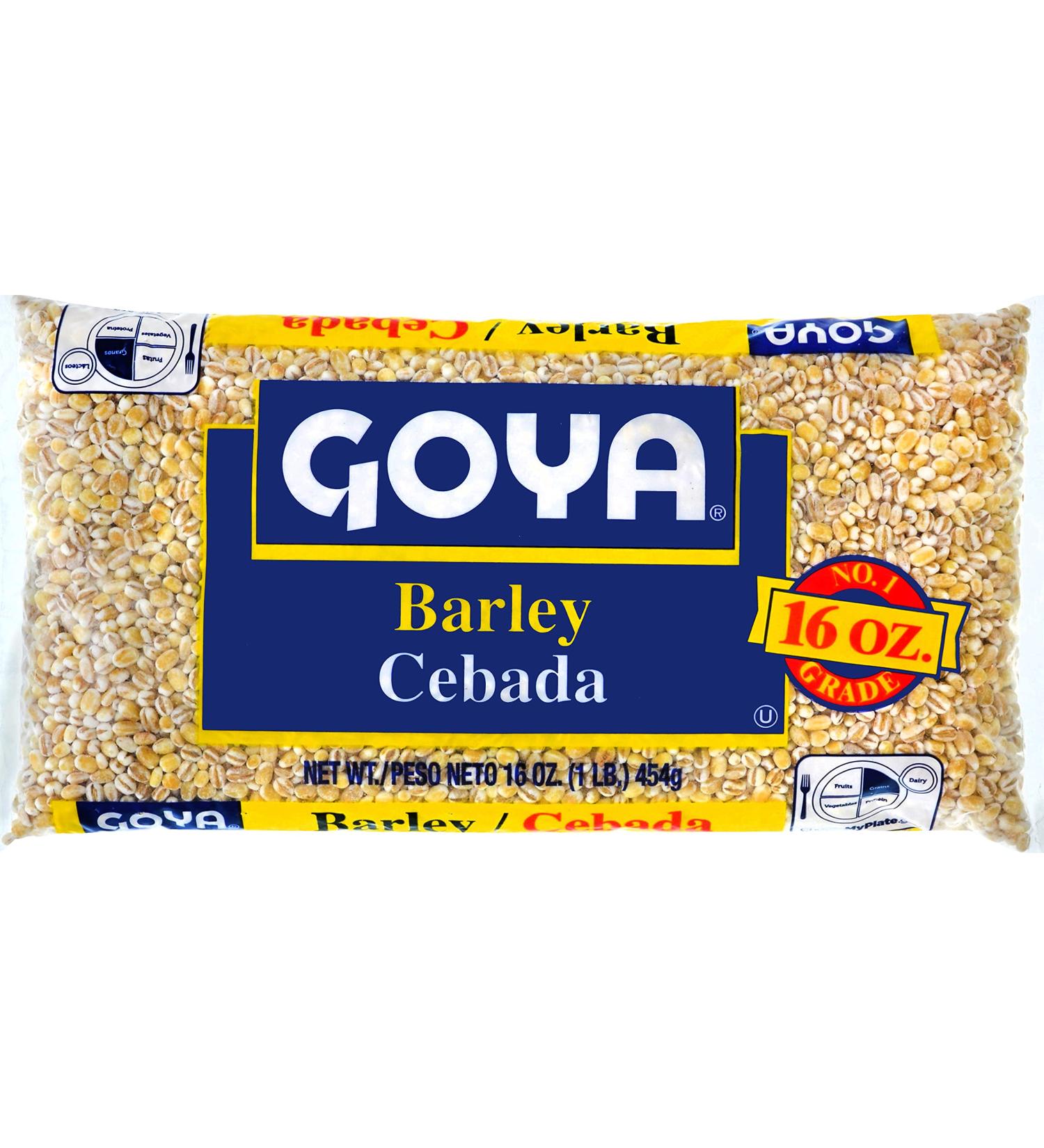 Goya Barley Dry 1 lb Bag - Premium Quality Barley for Cooking and Baking - Buy Online on GoSupps.com
