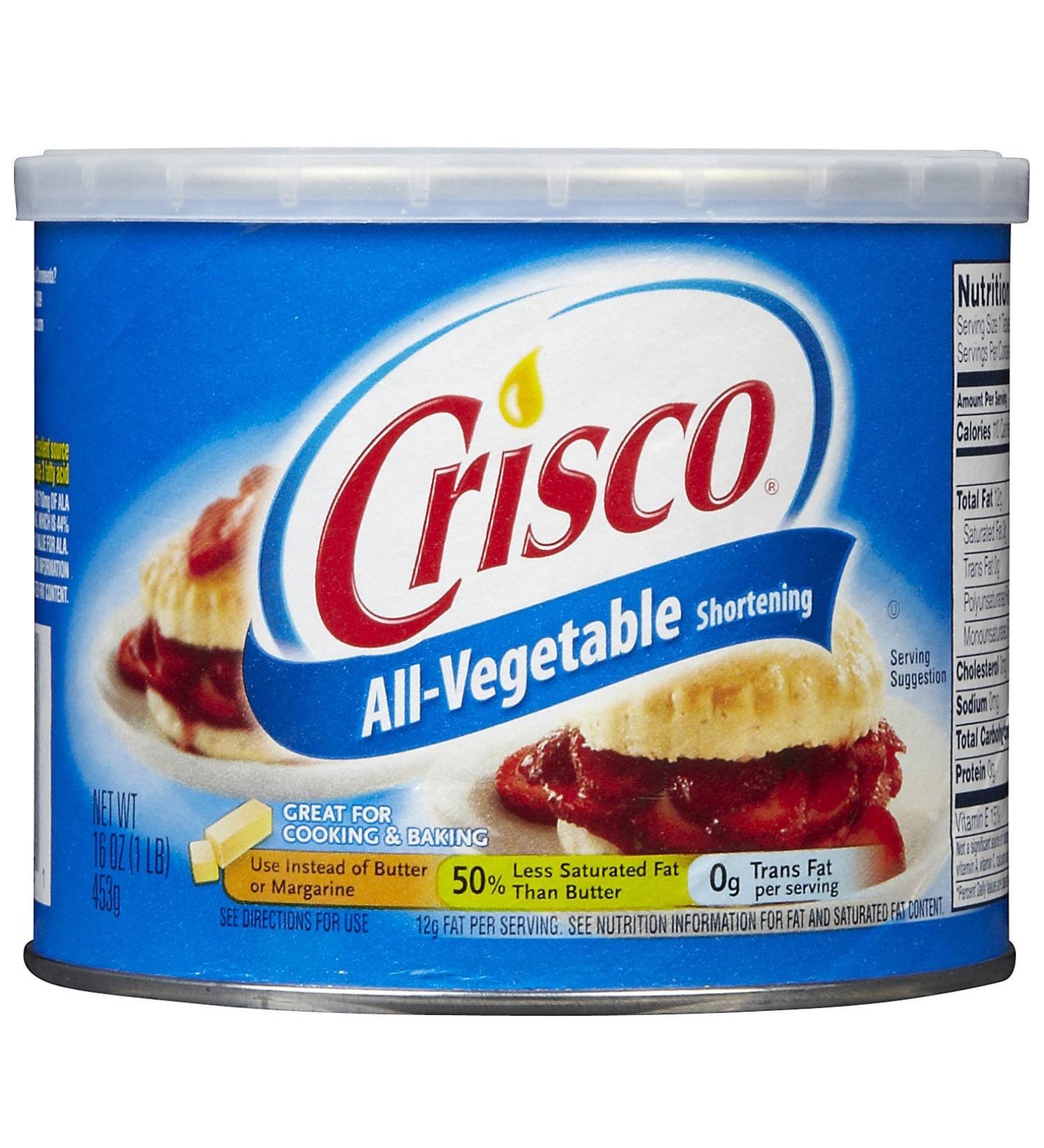 Crisco All Vegetable Shortening-16 OZ