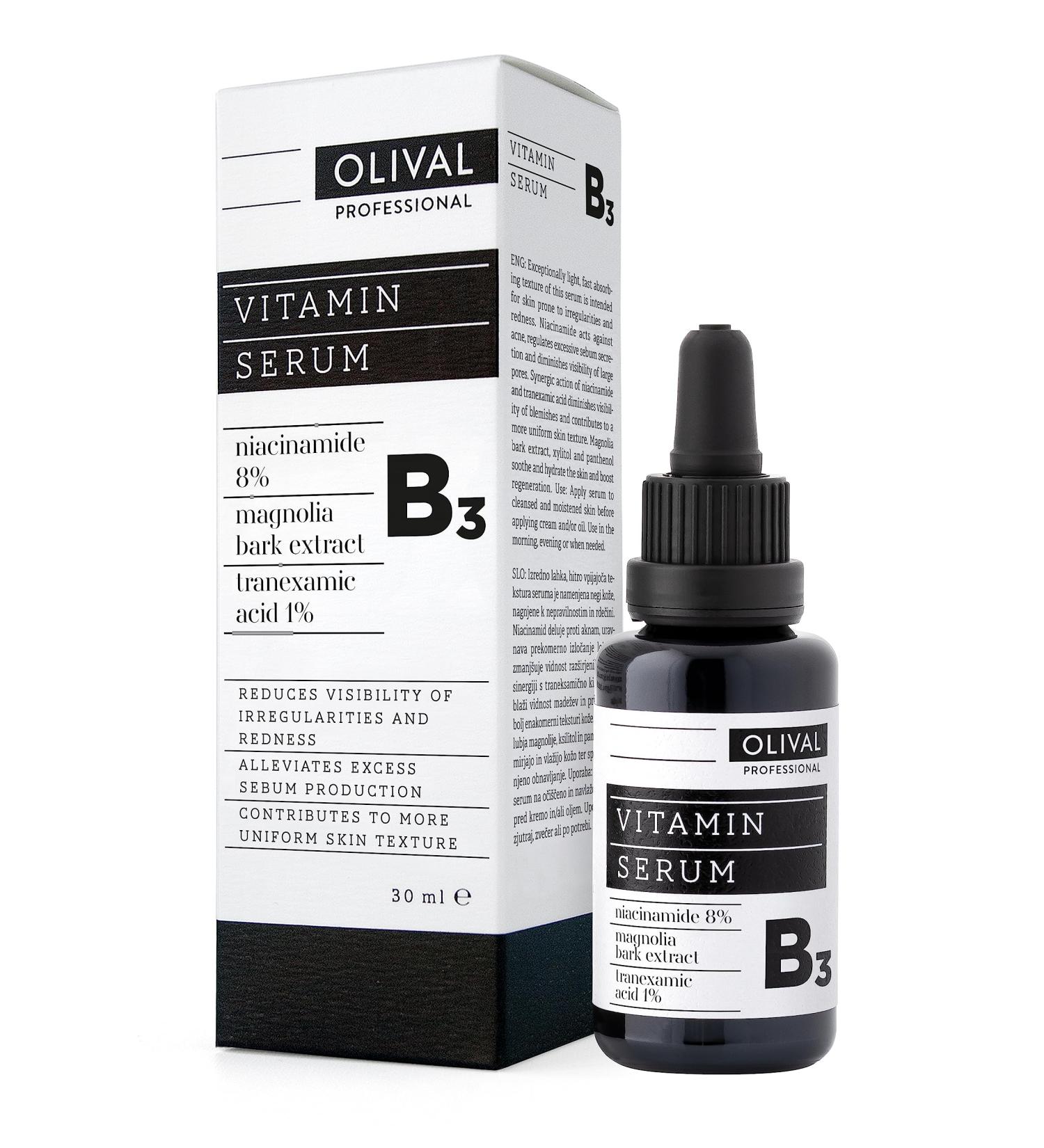 OLIVAL Professional Vitamin B3 Serum - Vitamin B3 Serum is suitable for oily skin with pronounced T-zone oiliness and impurities 30 ml