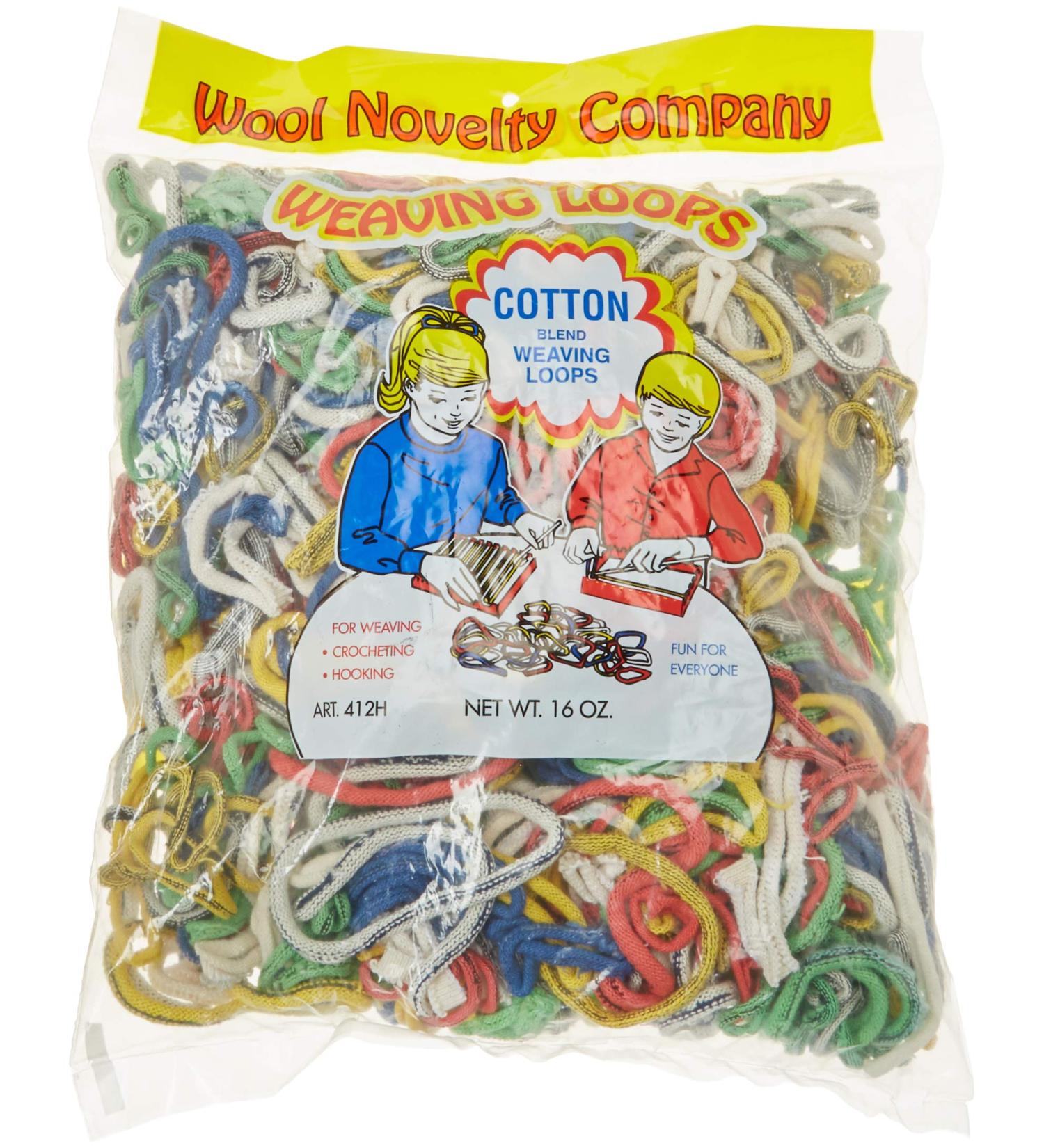 Wool Novelty Cotton Weaving Loops 16oz-Assorted