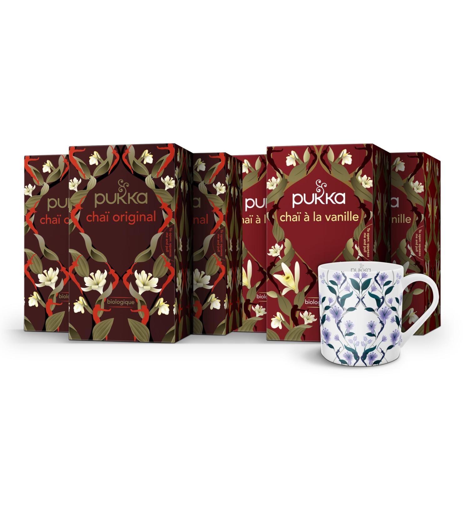 Pukka | Routine Chai Teas & Infusions + 1 free cup | Organic & Ayurvedic Tea & Infusions | From Fair Trade - Buy Online on GoSupps.com