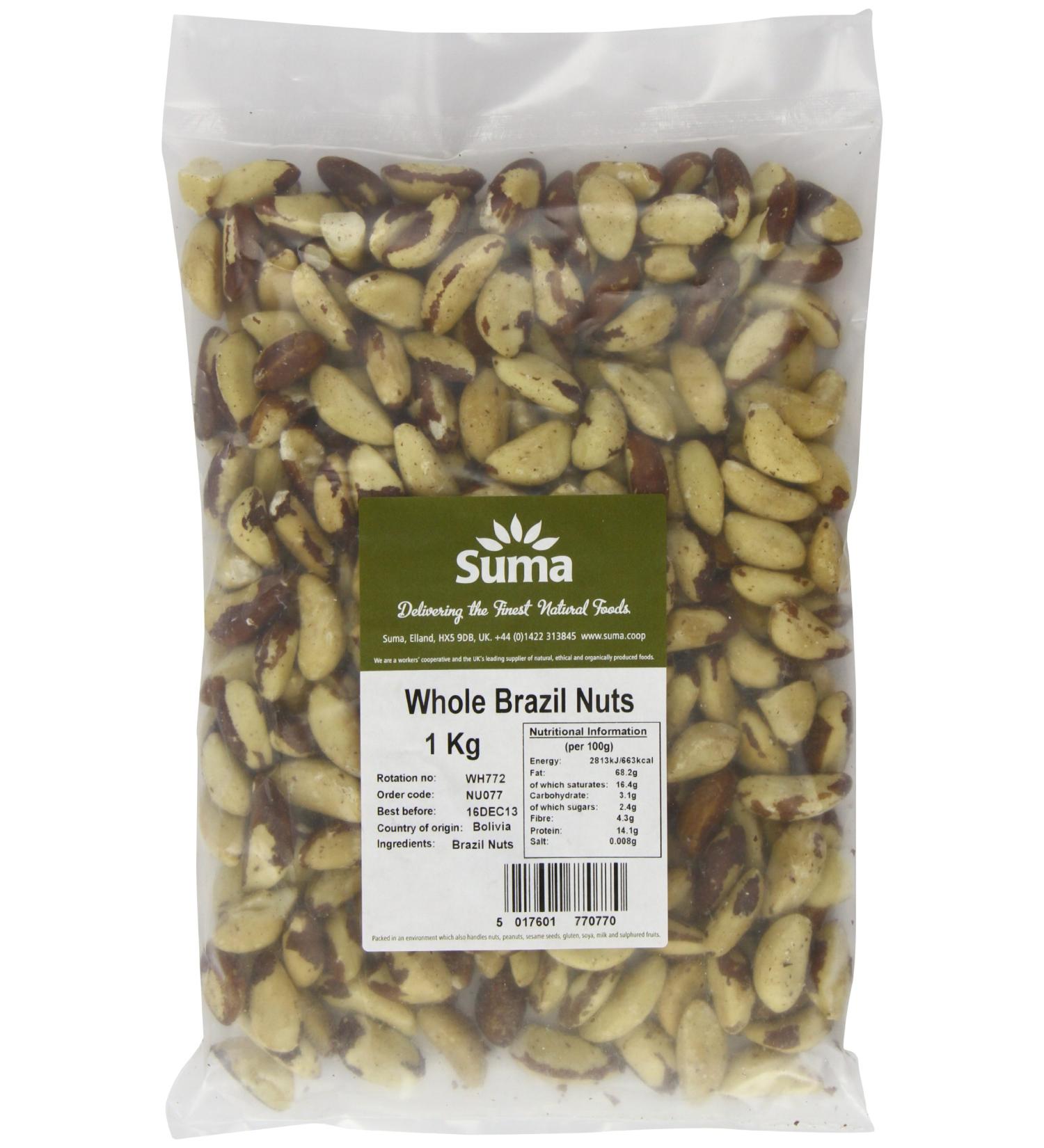 Suma Brazil Nuts 1 kg - Buy Online on GoSupps.com