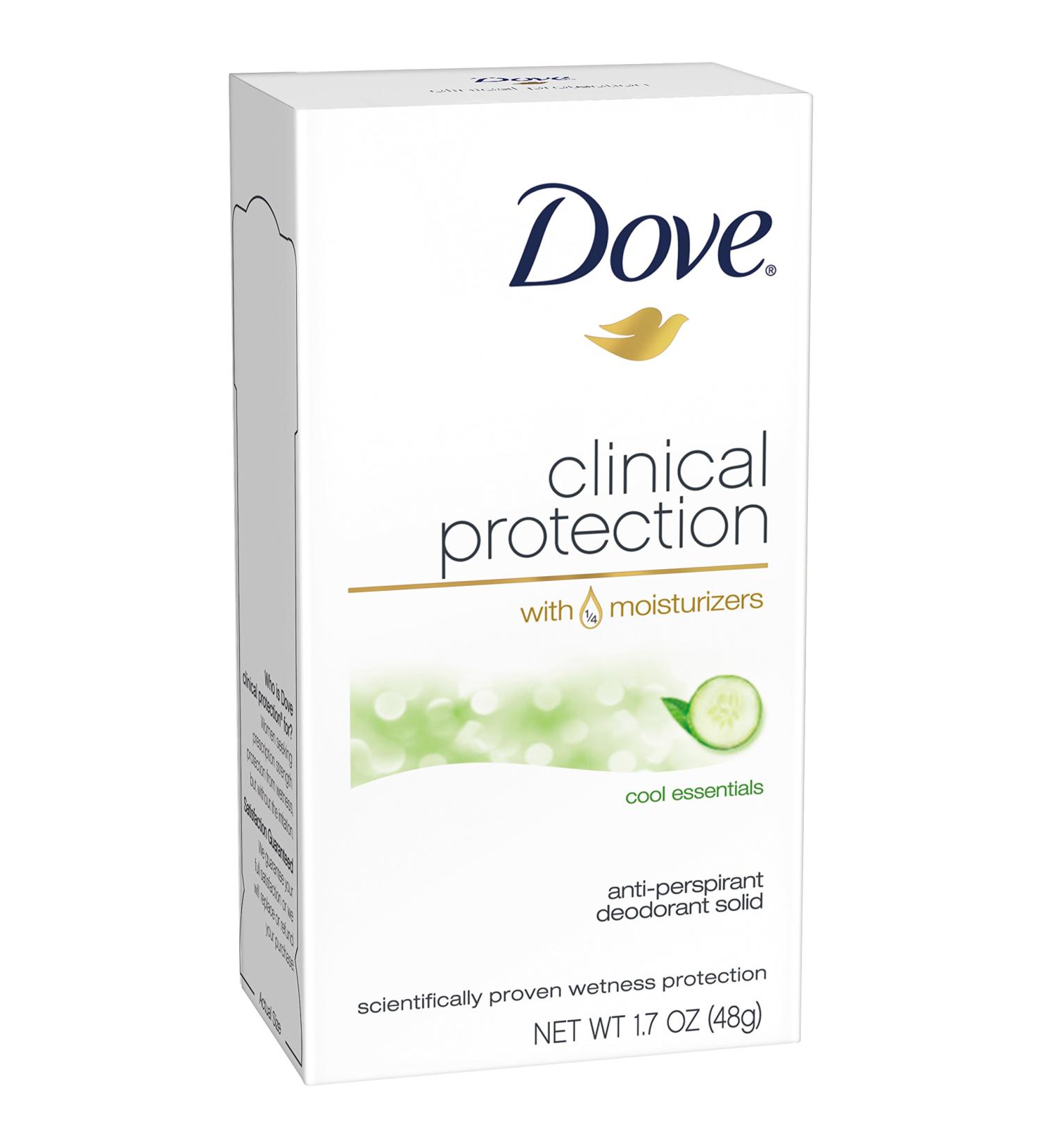 Dove Clinical Protection Antiperspirant Deodorant Cool Essentials 1.7oz - Pack of 2 - Buy Online on GoSupps.com